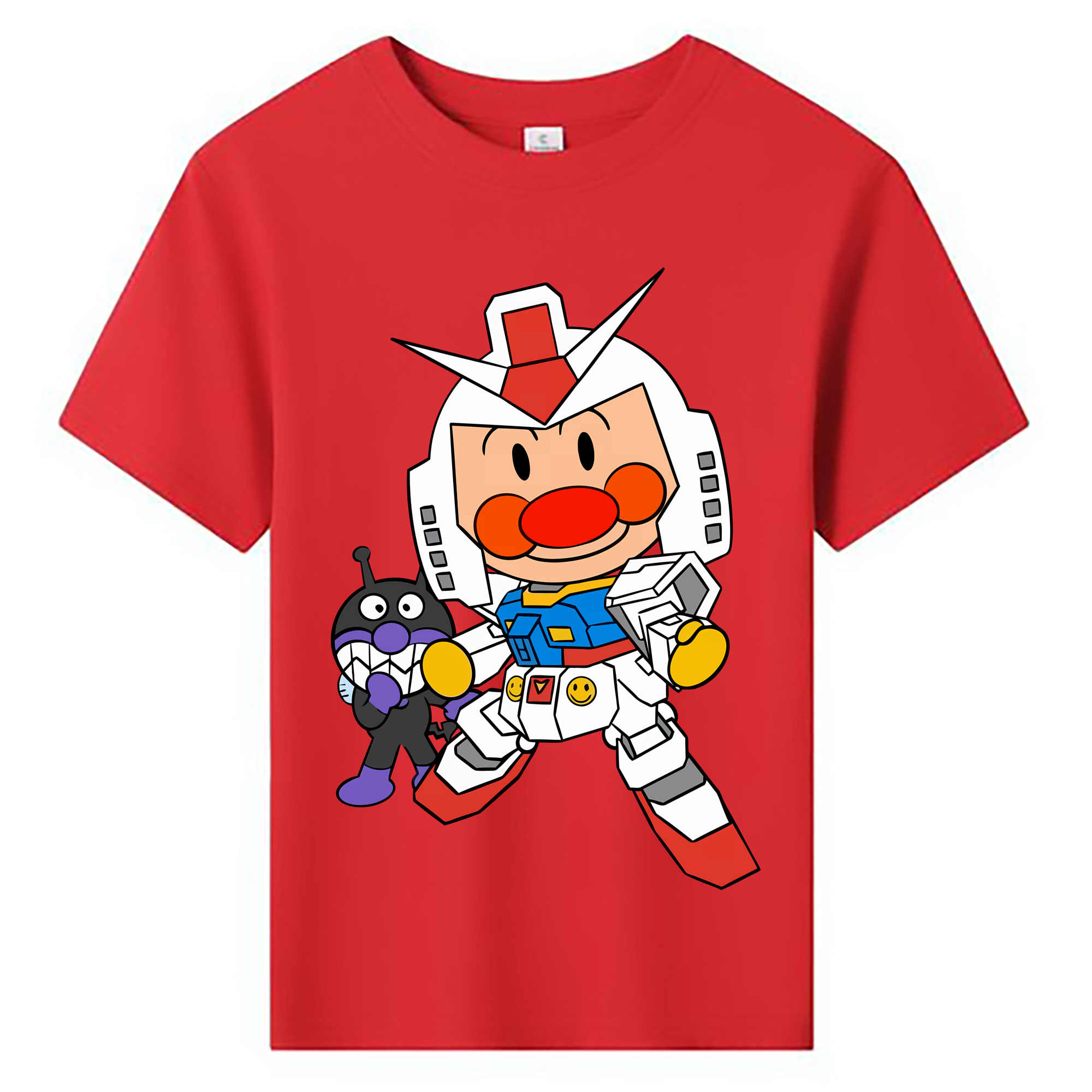 （画像用） アンパンマン Anpanman 綿100％キッズTシャツ（フロントプリント）