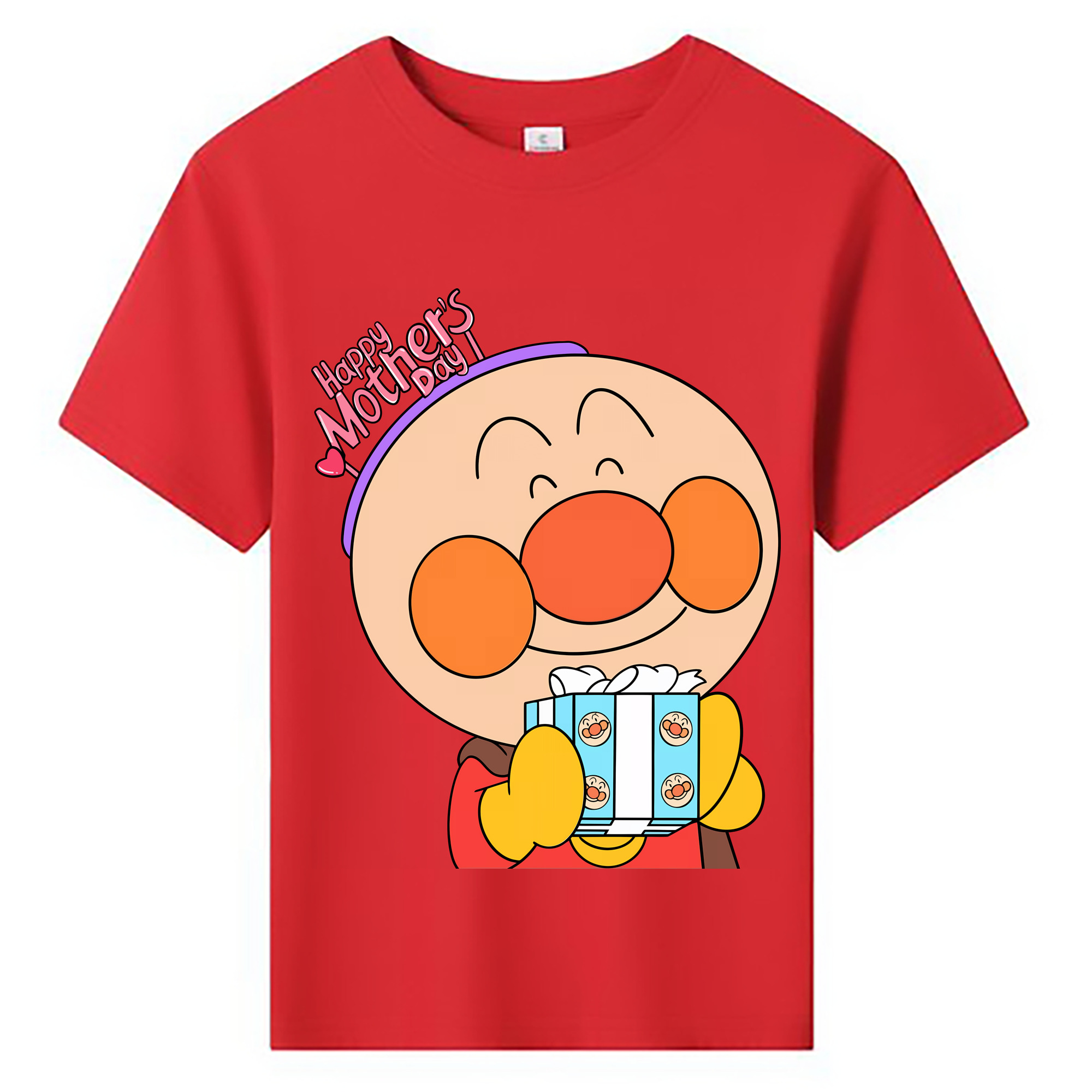 （画像用） アンパンマン Anpanman 綿100％キッズTシャツ（フロントプリント）