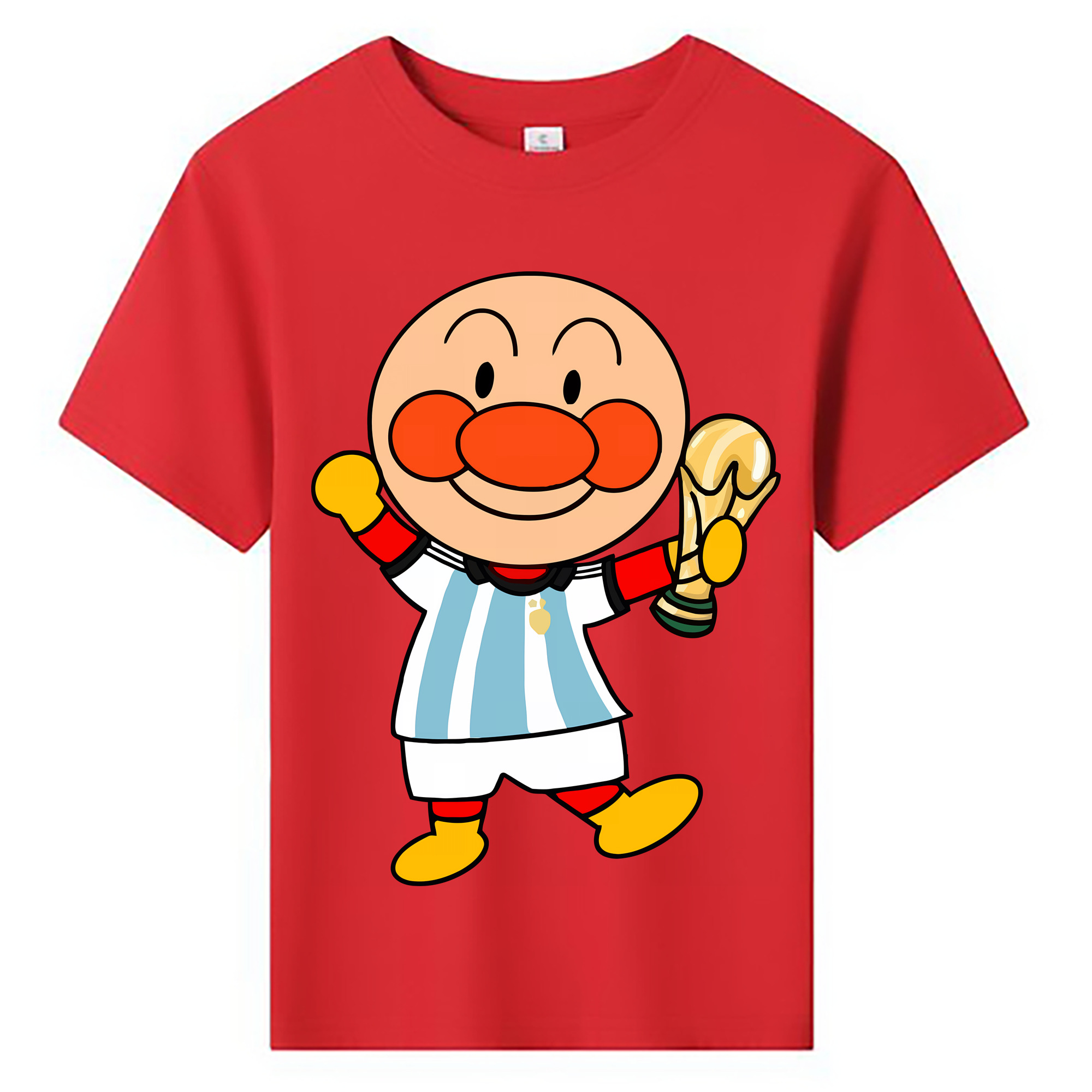 （画像用） アンパンマン Anpanman 綿100％キッズTシャツ（フロントプリント）