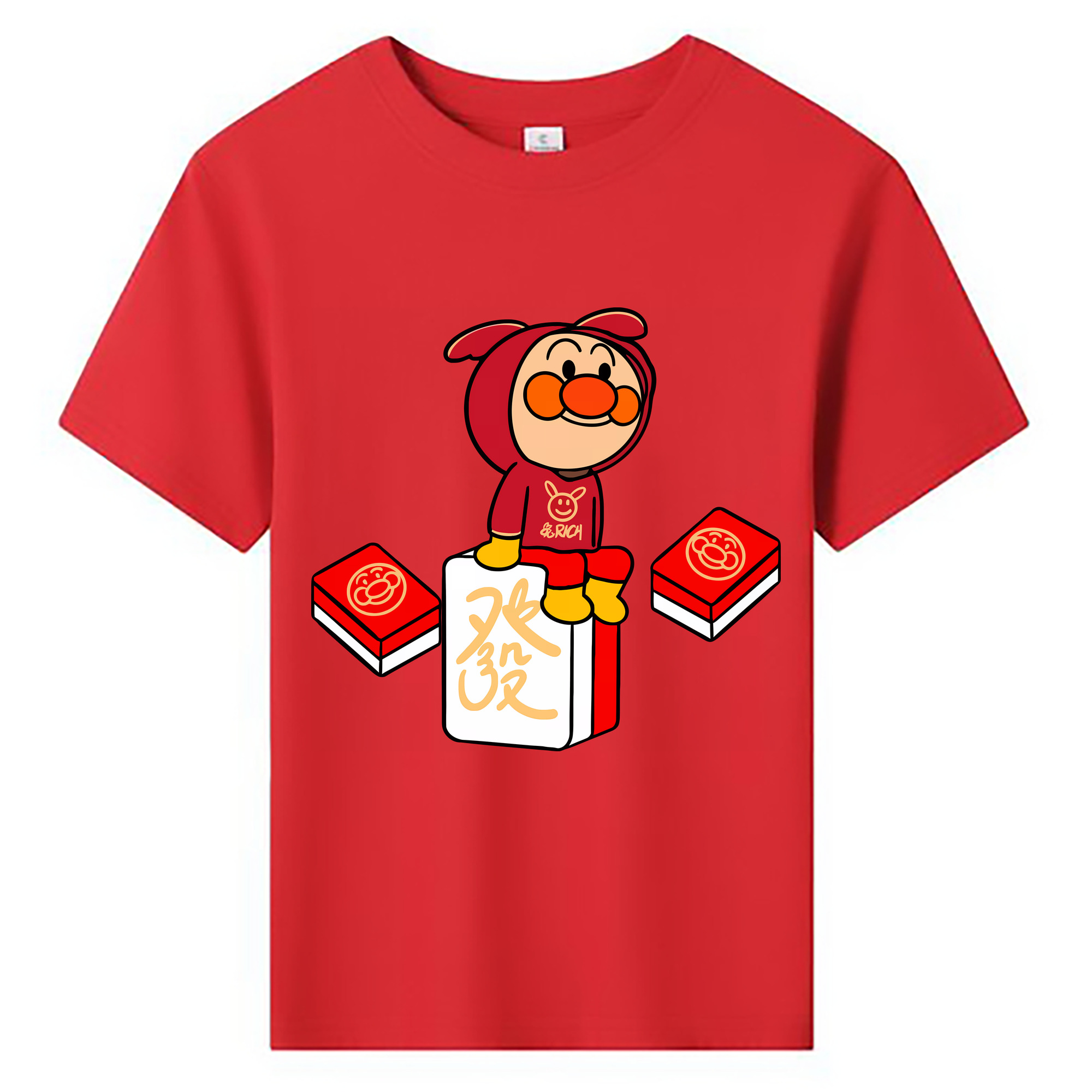 （画像用） アンパンマン Anpanman 綿100％キッズTシャツ（フロントプリント）