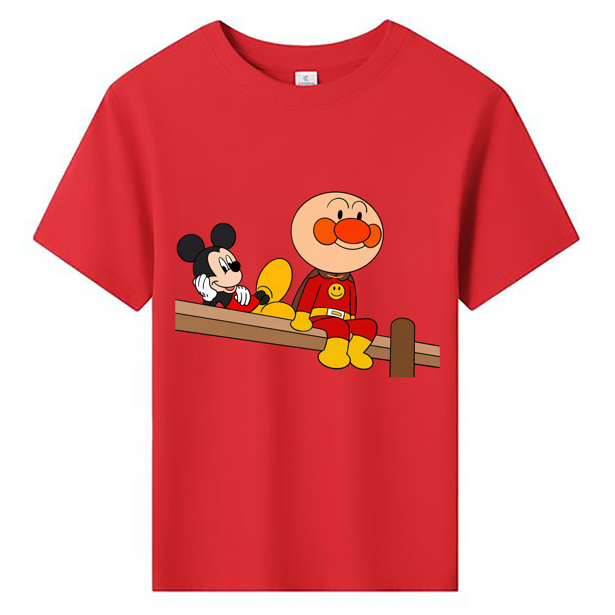 （画像用） アンパンマン Anpanman 綿100％キッズTシャツ（フロントプリント）