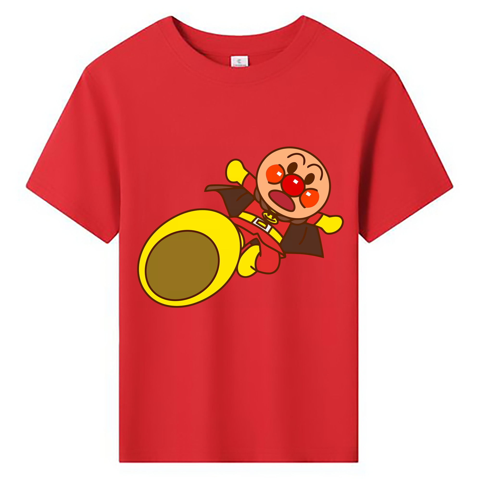 （画像用） アンパンマン Anpanman 綿100％キッズTシャツ（フロントプリント）