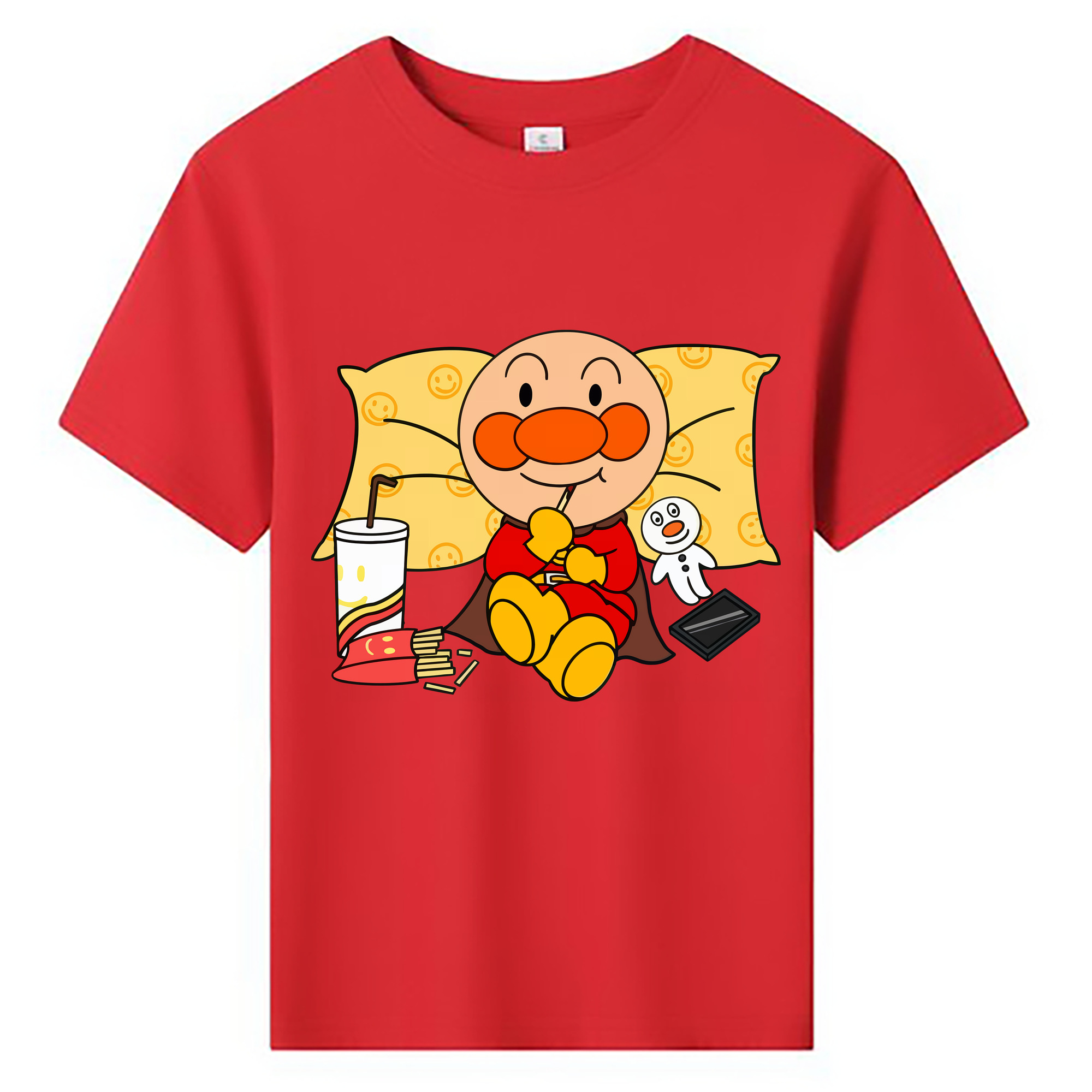 （画像用） アンパンマン Anpanman 綿100％キッズTシャツ（フロントプリント）