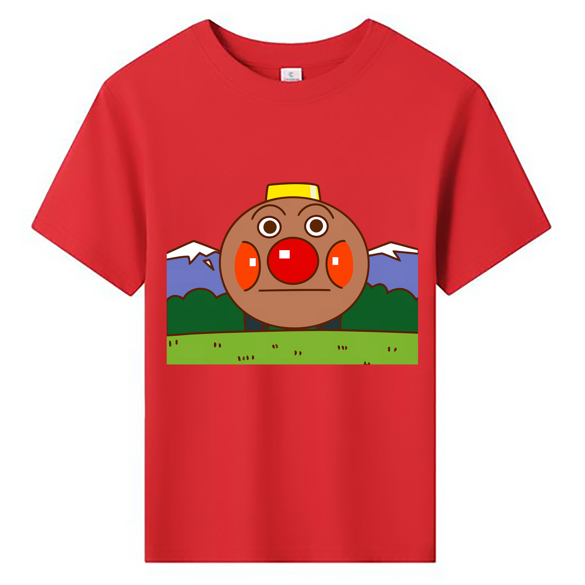 （画像用） アンパンマン Anpanman 綿100％キッズTシャツ（フロントプリント）
