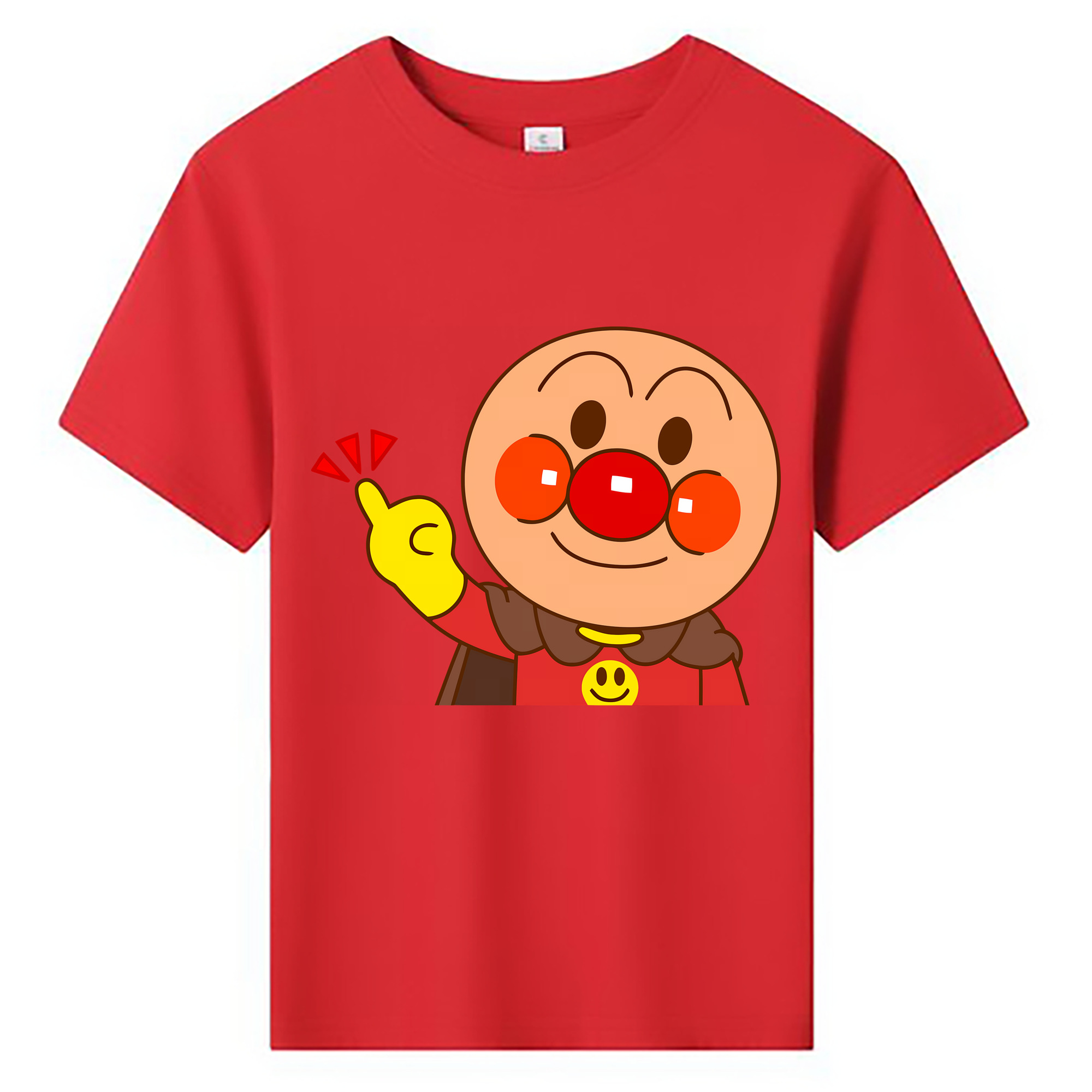 （画像用） アンパンマン Anpanman 綿100％キッズTシャツ（フロントプリント）