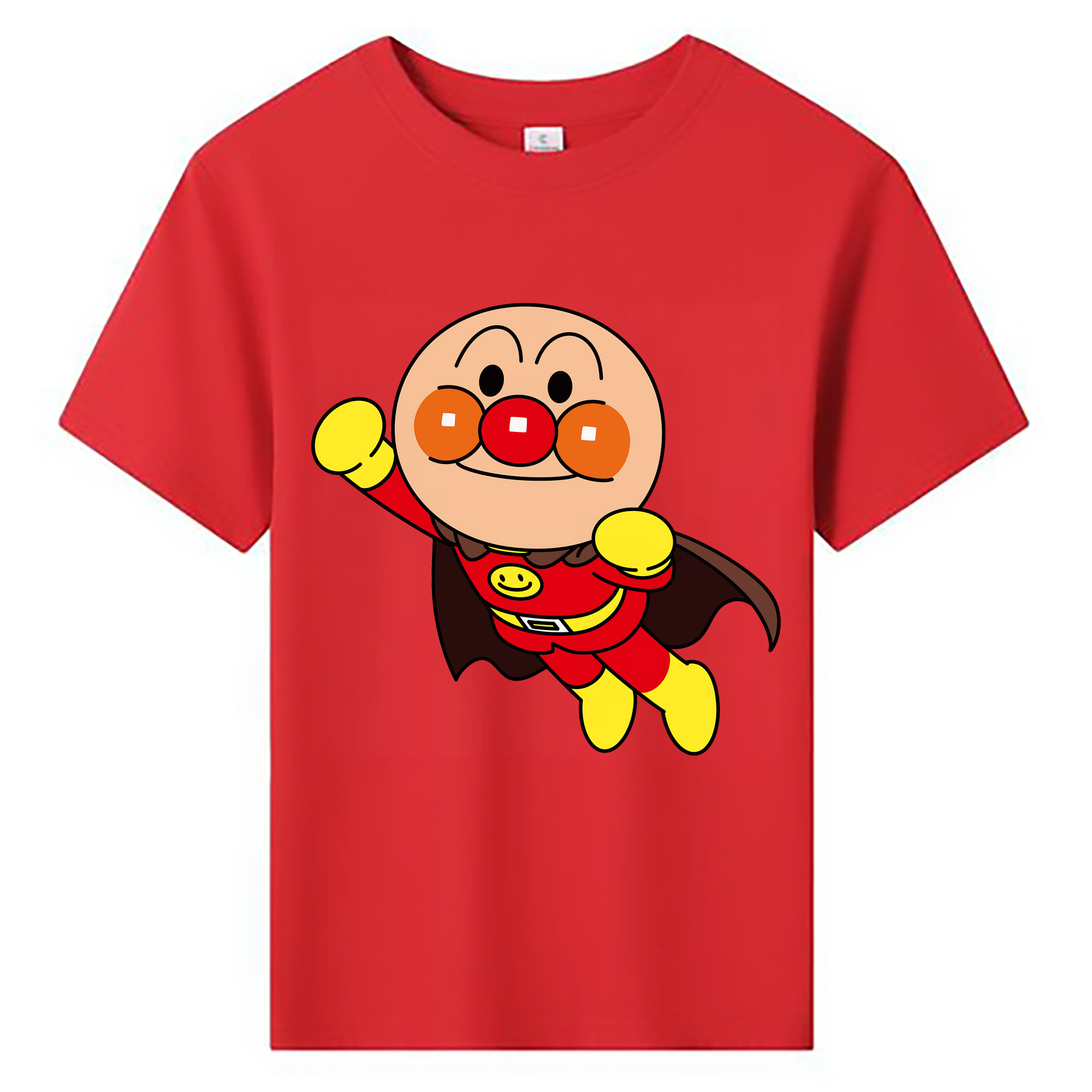 （画像用） アンパンマン Anpanman 綿100％キッズTシャツ（フロントプリント）