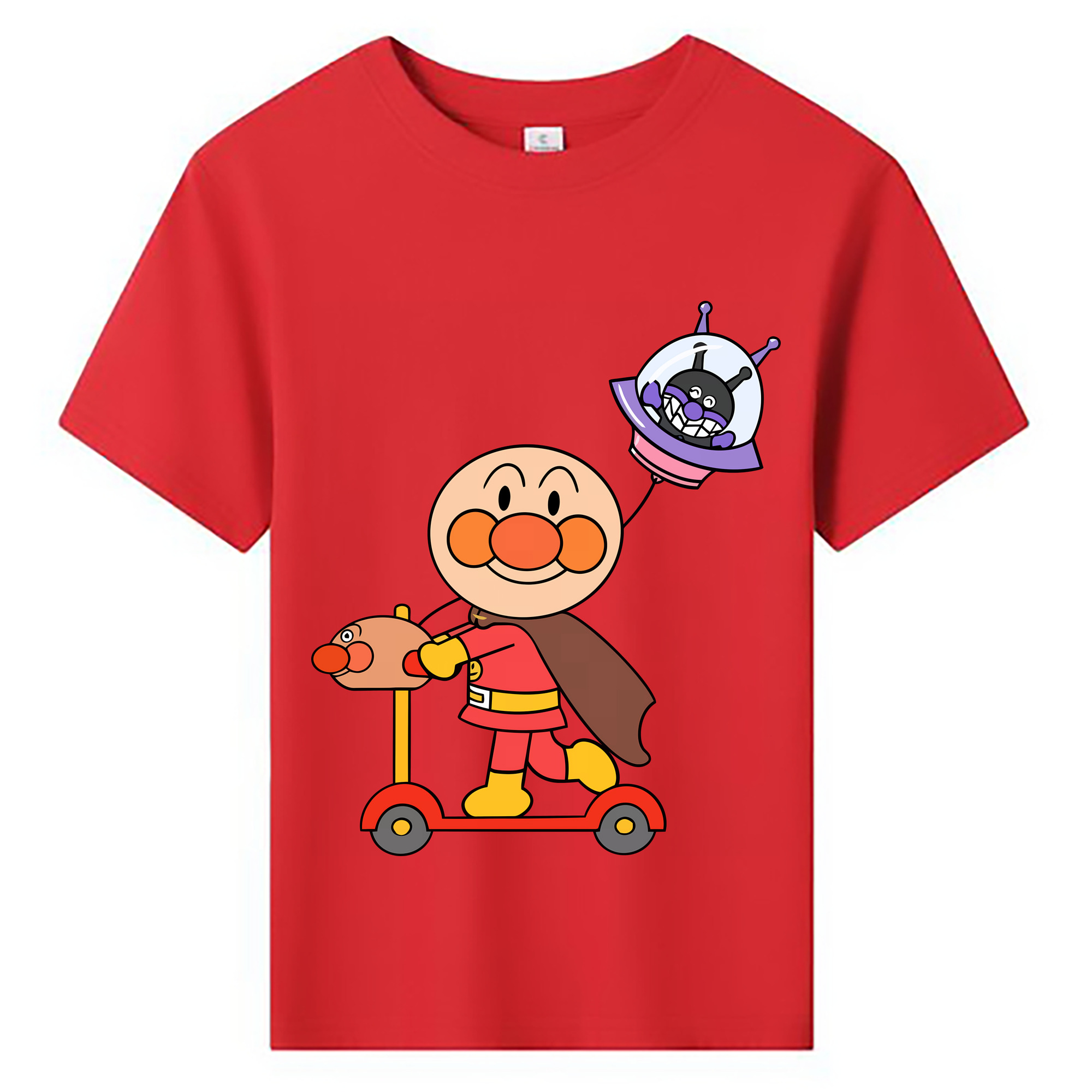 （画像用） アンパンマン Anpanman 綿100％キッズTシャツ（フロントプリント）