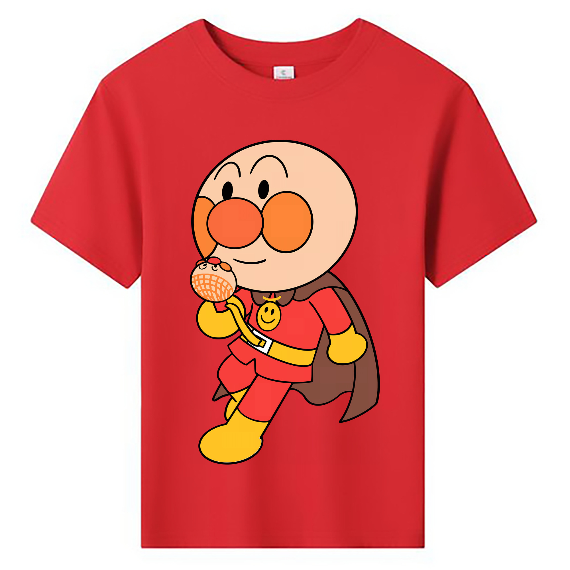 （画像用） アンパンマン Anpanman 綿100％キッズTシャツ（フロントプリント）