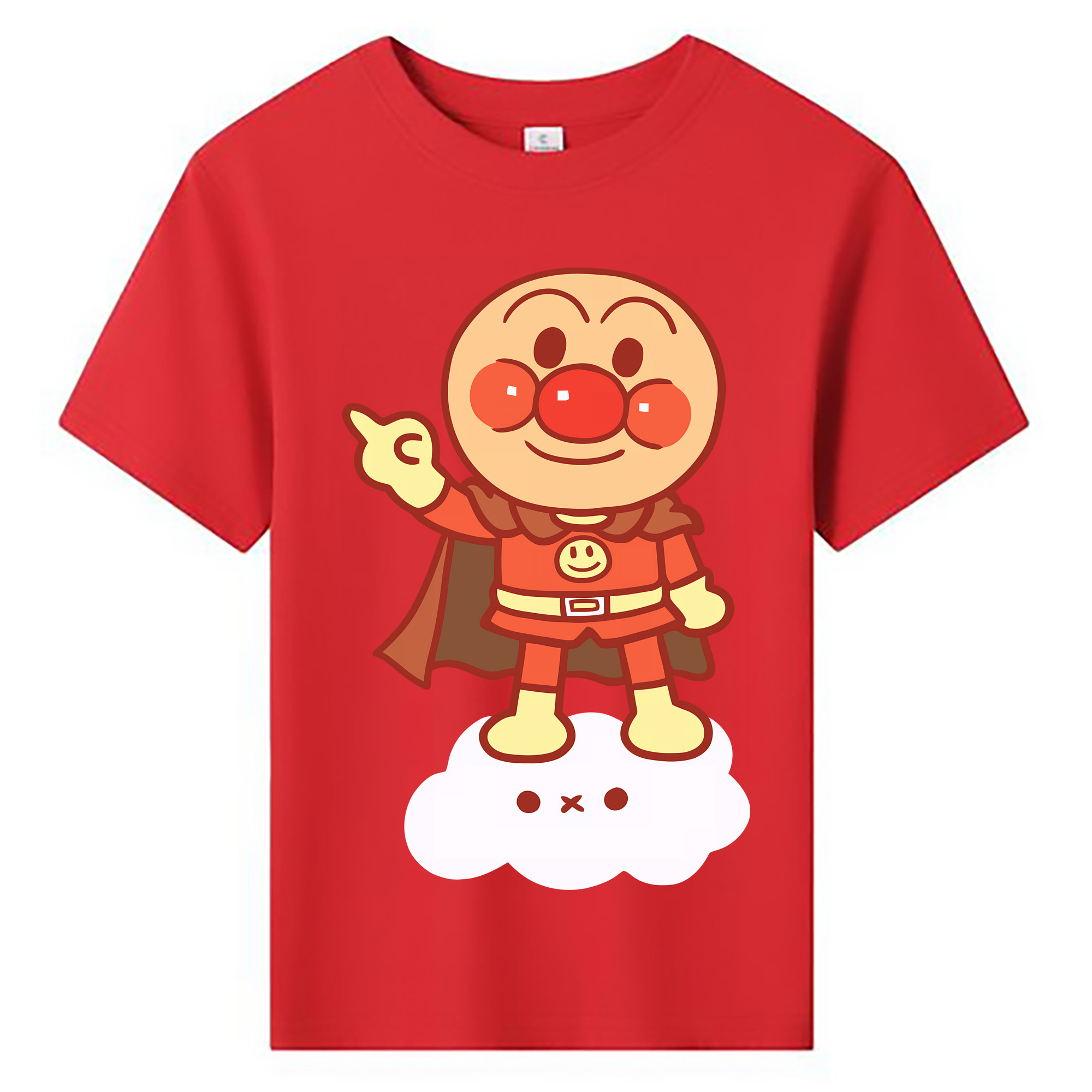 （画像用） アンパンマン Anpanman 綿100％キッズTシャツ（フロントプリント）