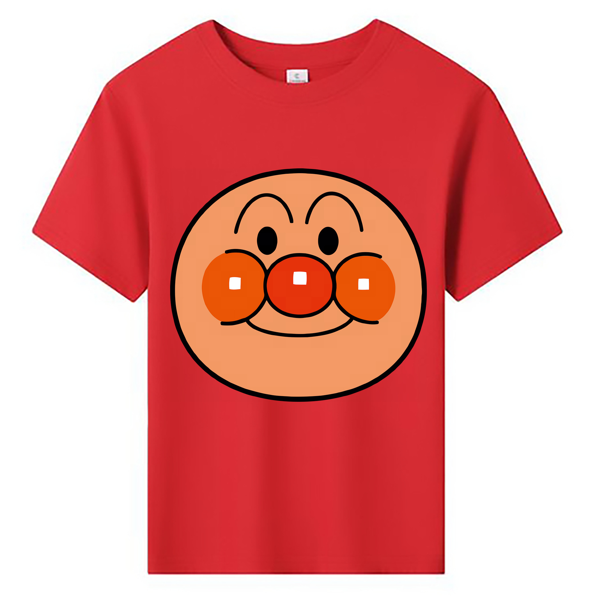 （画像用） アンパンマン Anpanman 綿100％キッズTシャツ（フロントプリント）