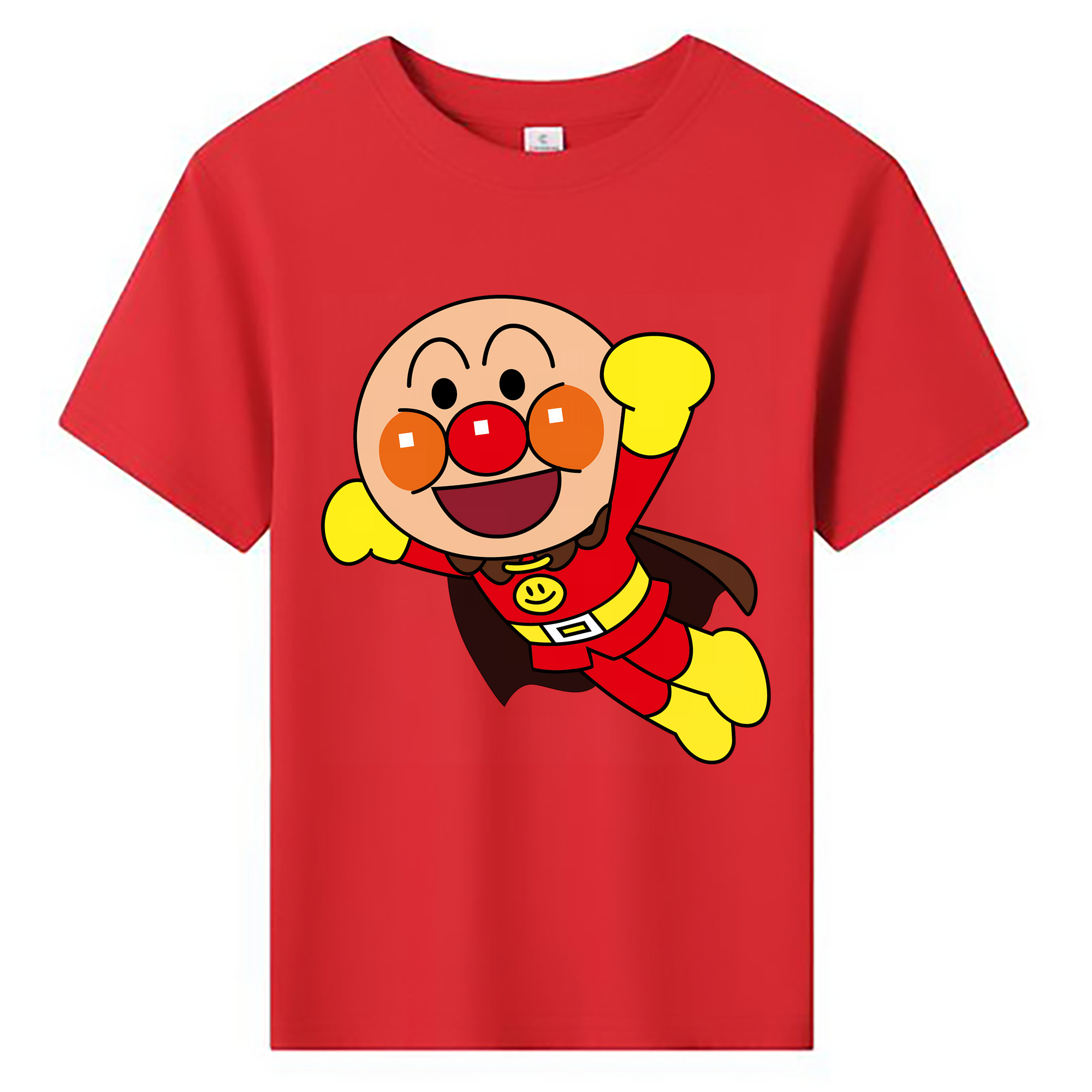 （画像用） アンパンマン Anpanman 綿100％キッズTシャツ（フロントプリント）