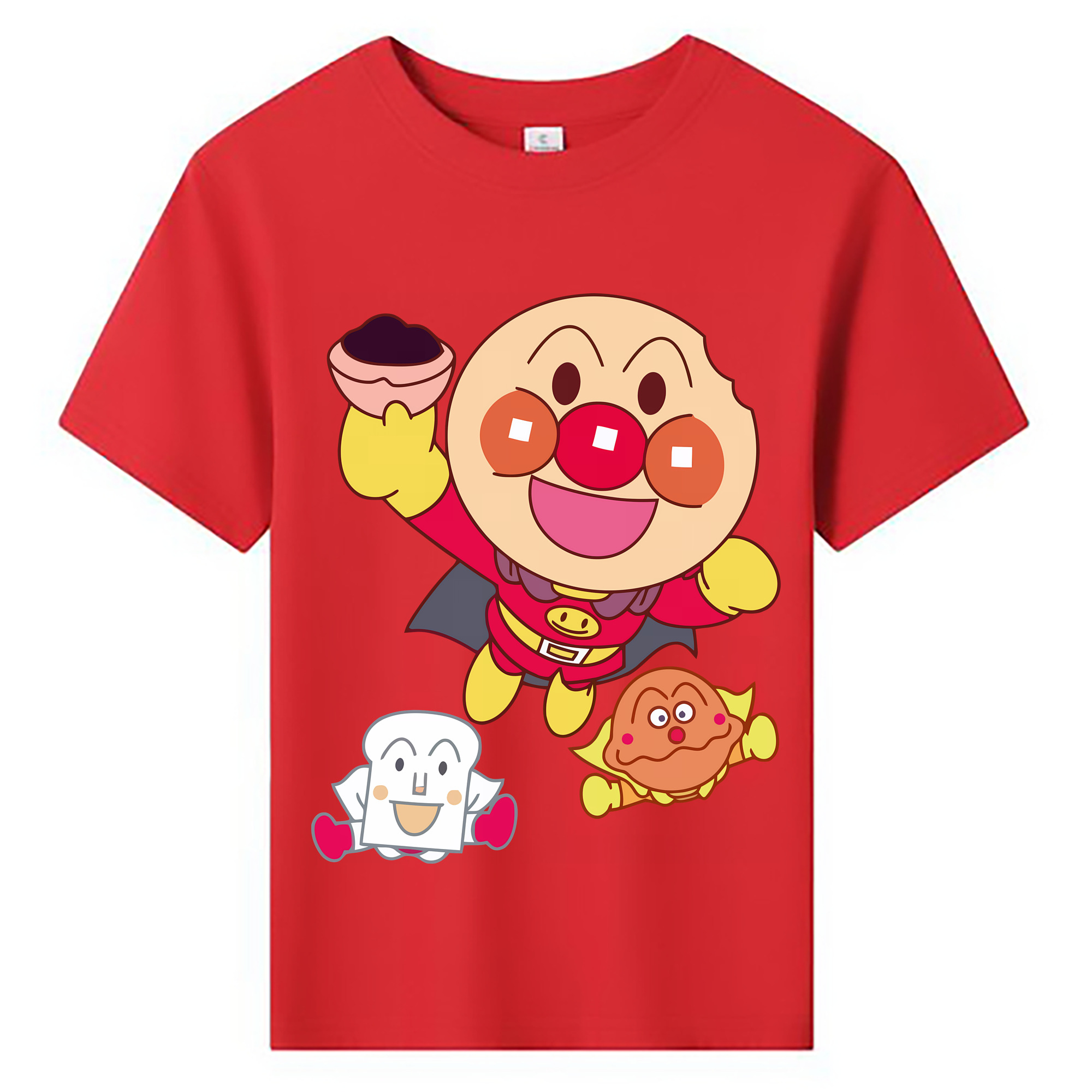 （画像用） アンパンマン Anpanman 綿100％キッズTシャツ（フロントプリント）
