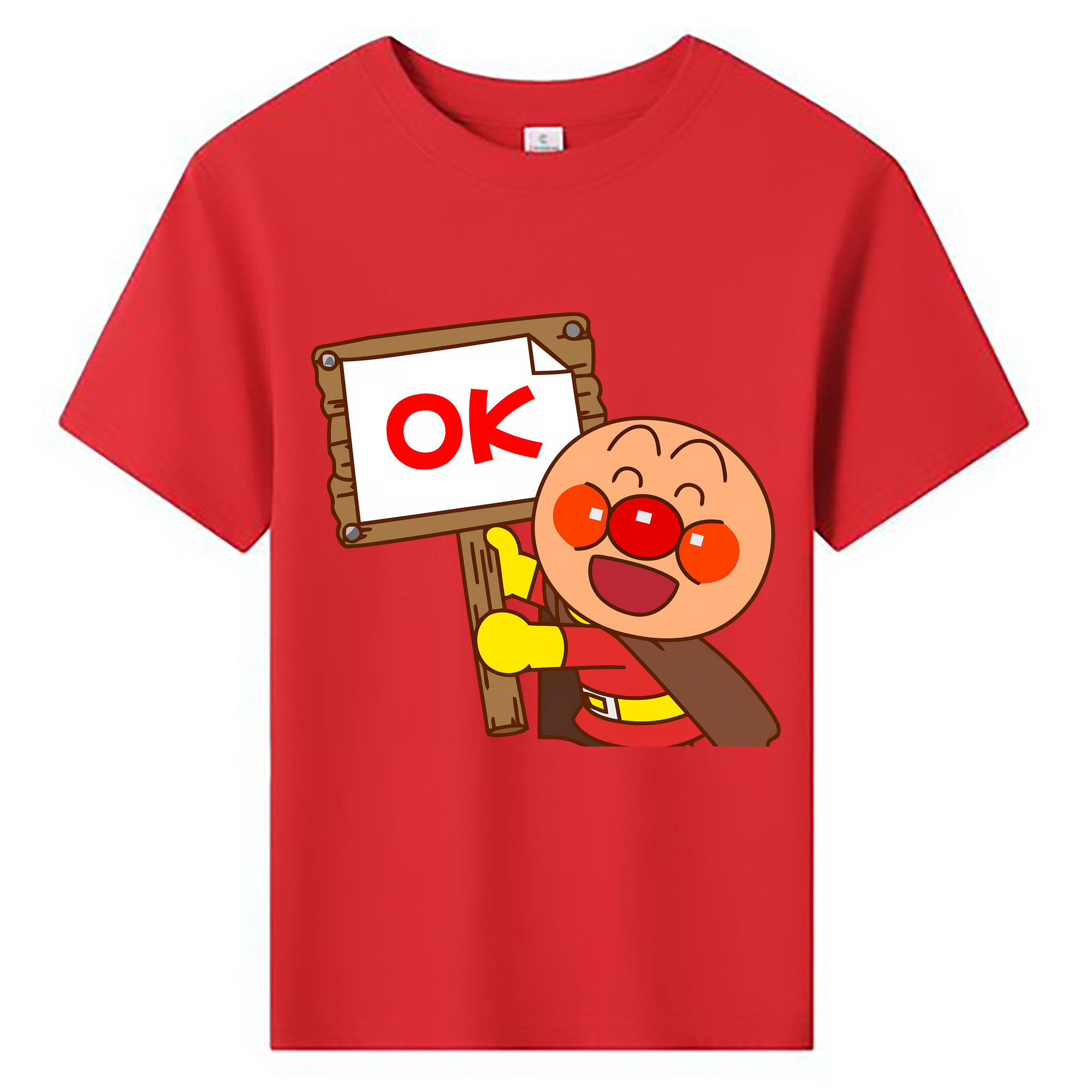 （画像用） アンパンマン Anpanman 綿100％キッズTシャツ（フロントプリント）