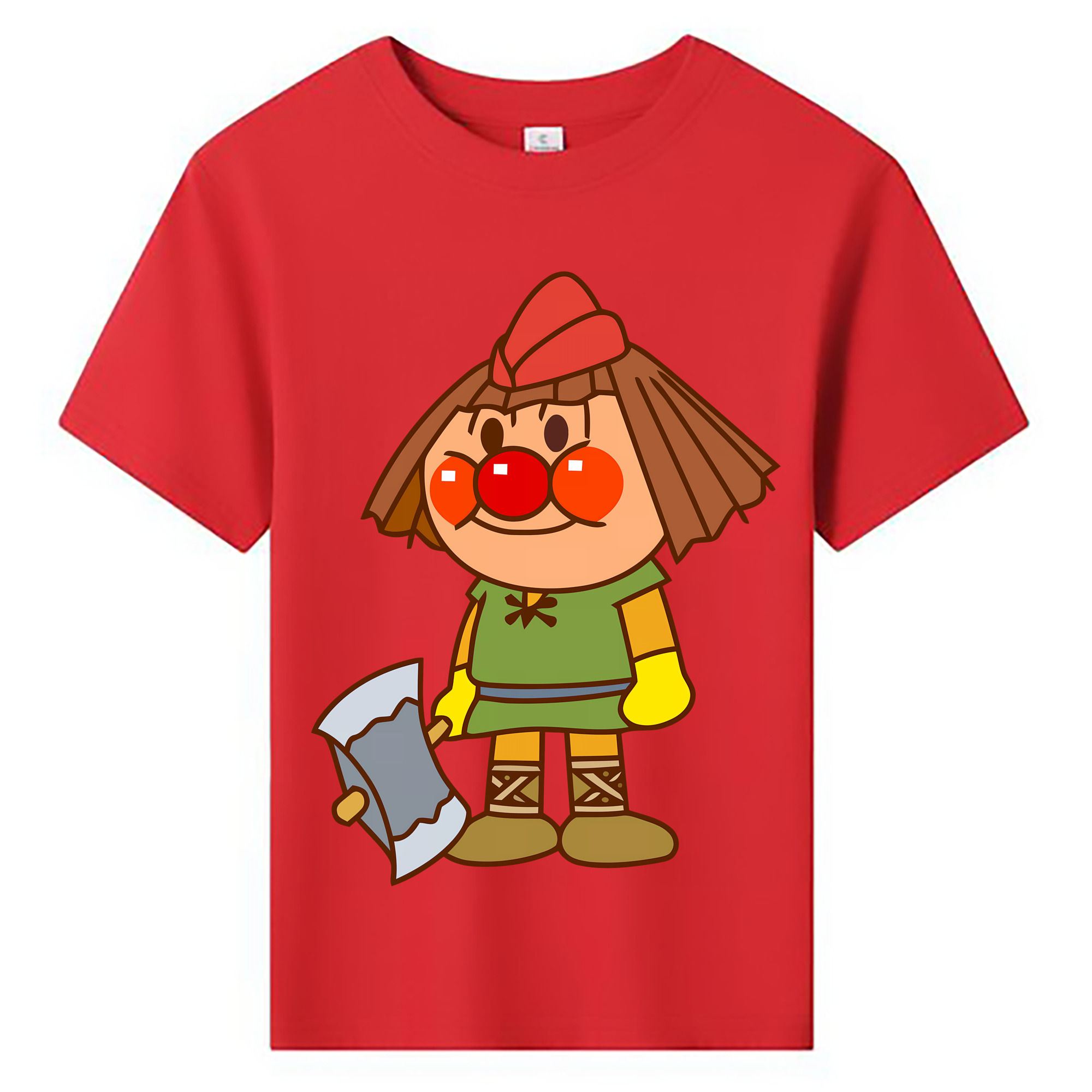 （画像用） アンパンマン Anpanman 綿100％キッズTシャツ（フロントプリント）