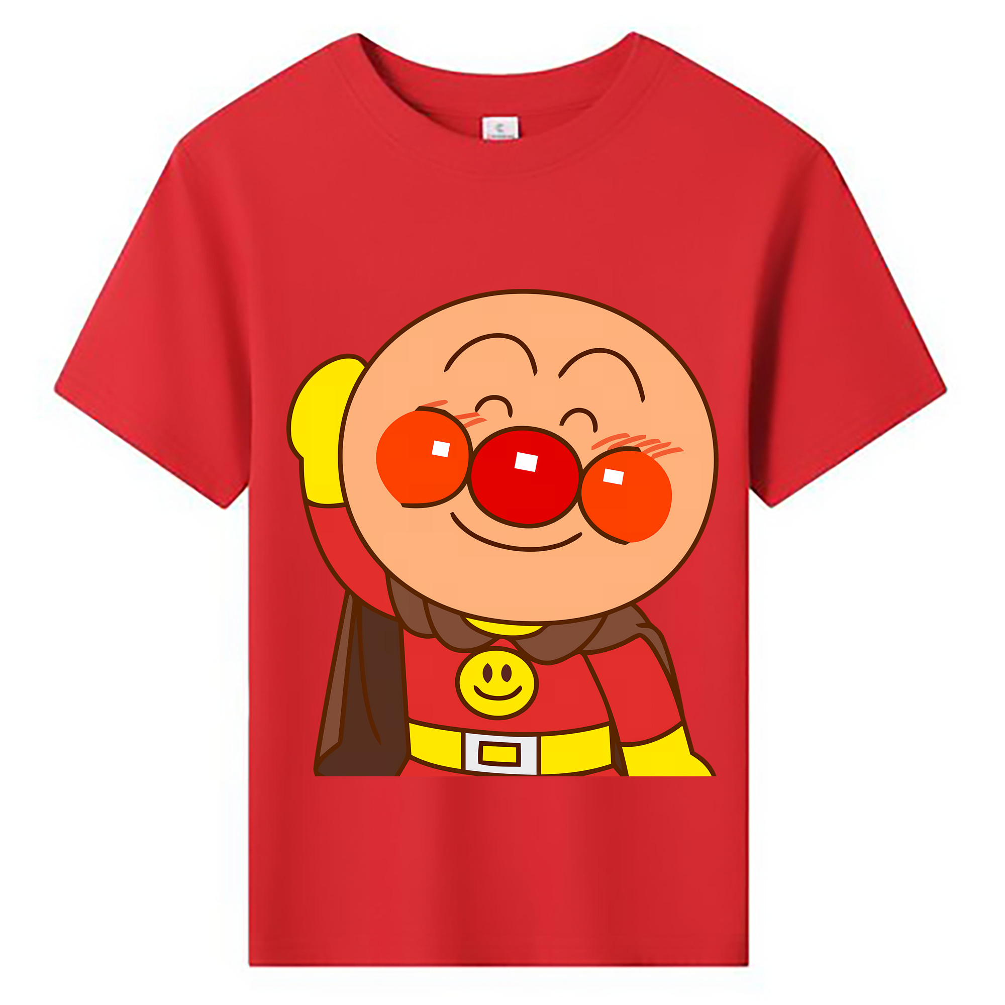 （画像用） アンパンマン Anpanman 綿100％キッズTシャツ（フロントプリント）