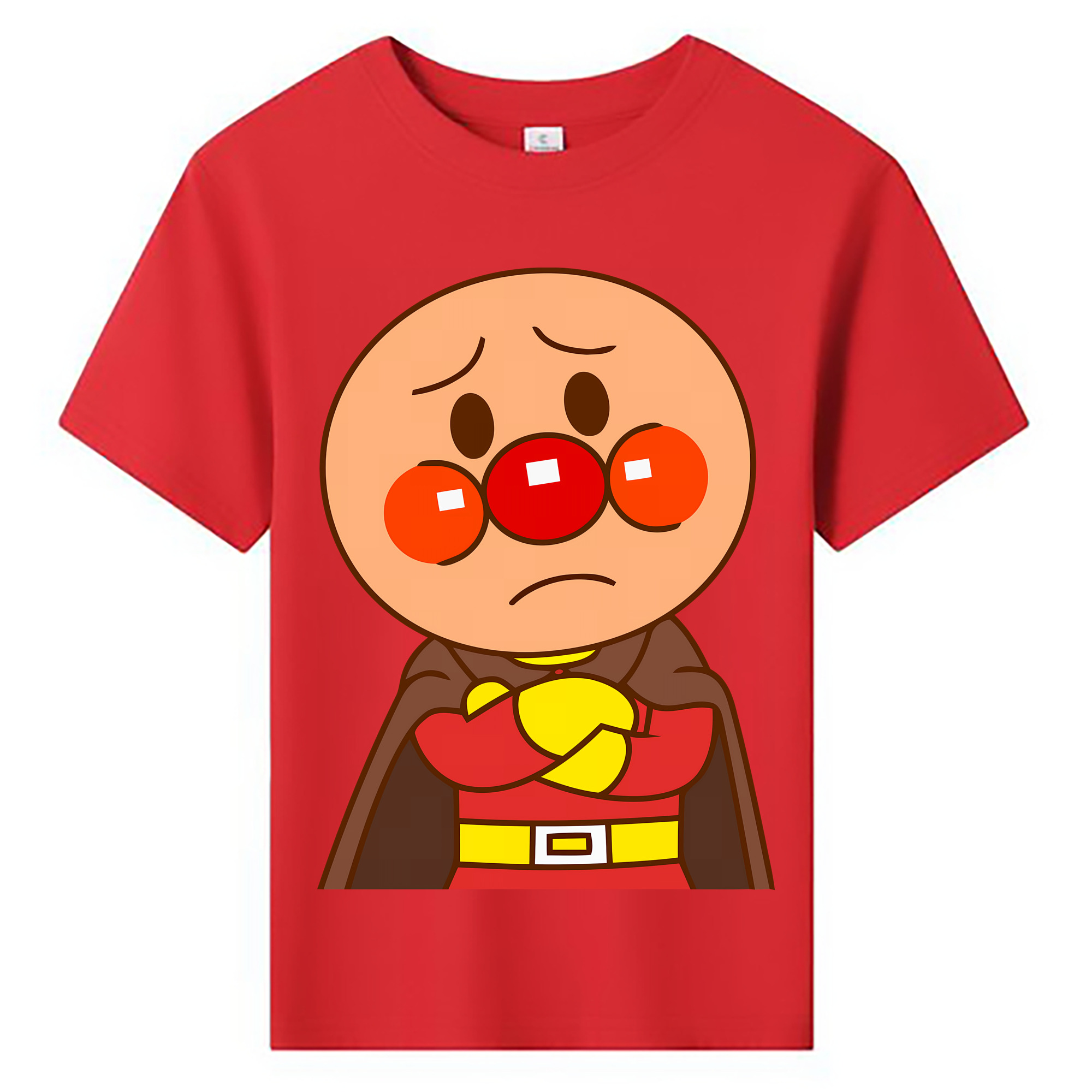 （画像用） アンパンマン Anpanman 綿100％キッズTシャツ（フロントプリント）