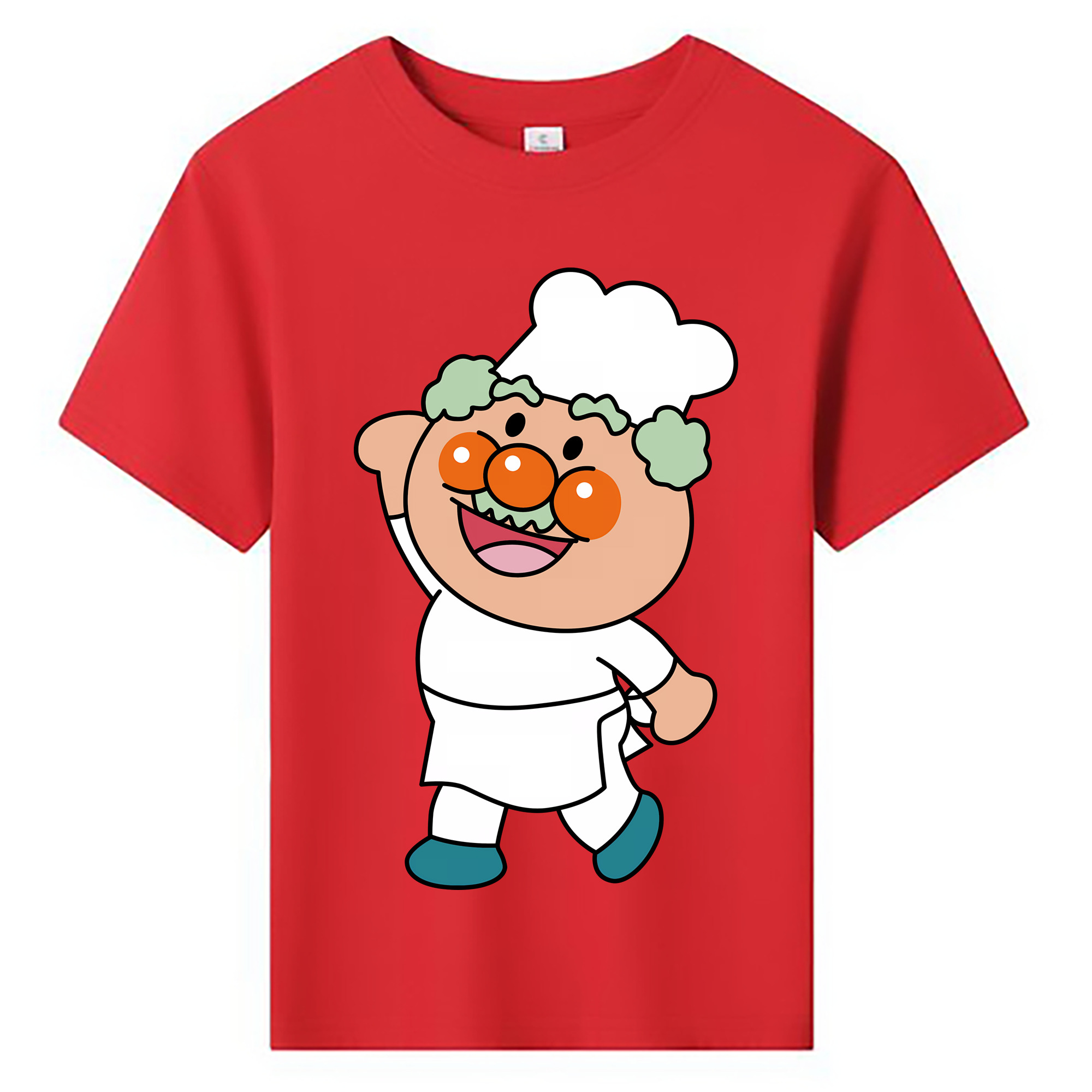 （画像用） アンパンマン Anpanman 綿100％キッズTシャツ（フロントプリント）
