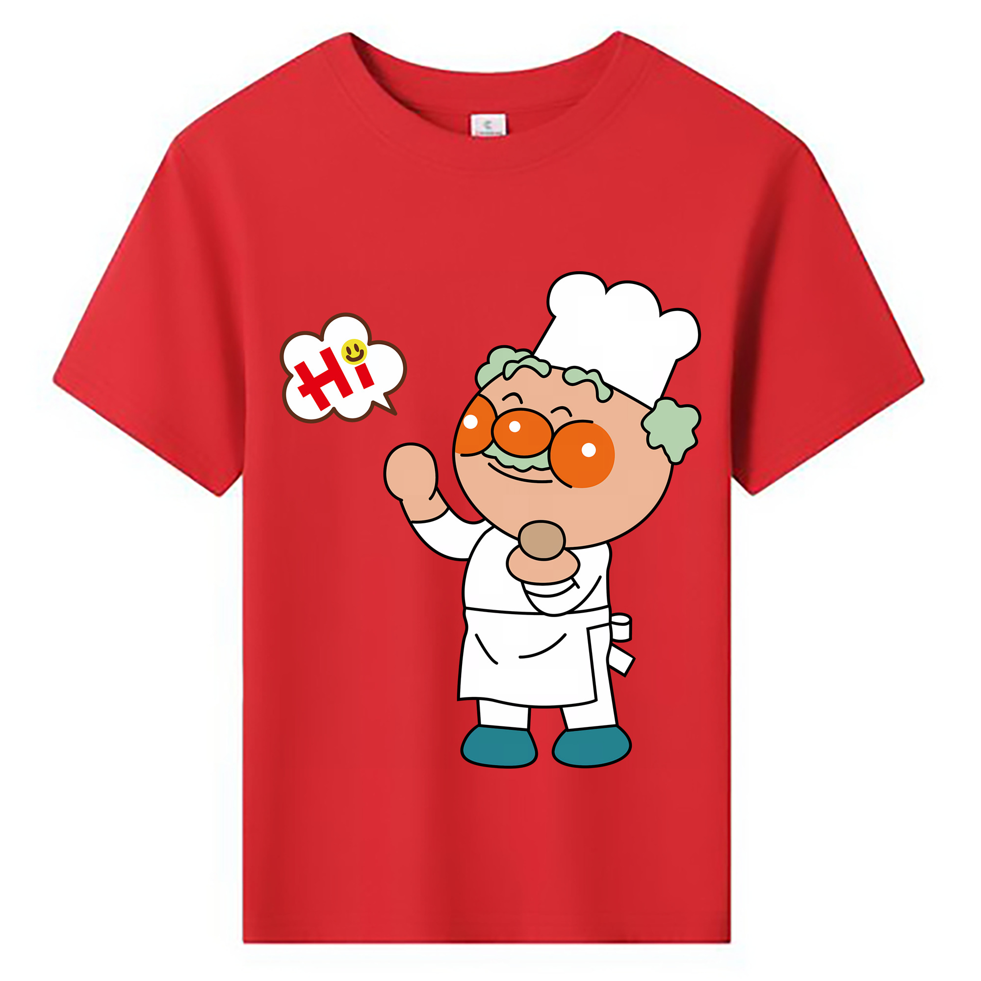 （画像用） アンパンマン Anpanman 綿100％キッズTシャツ（フロントプリント）