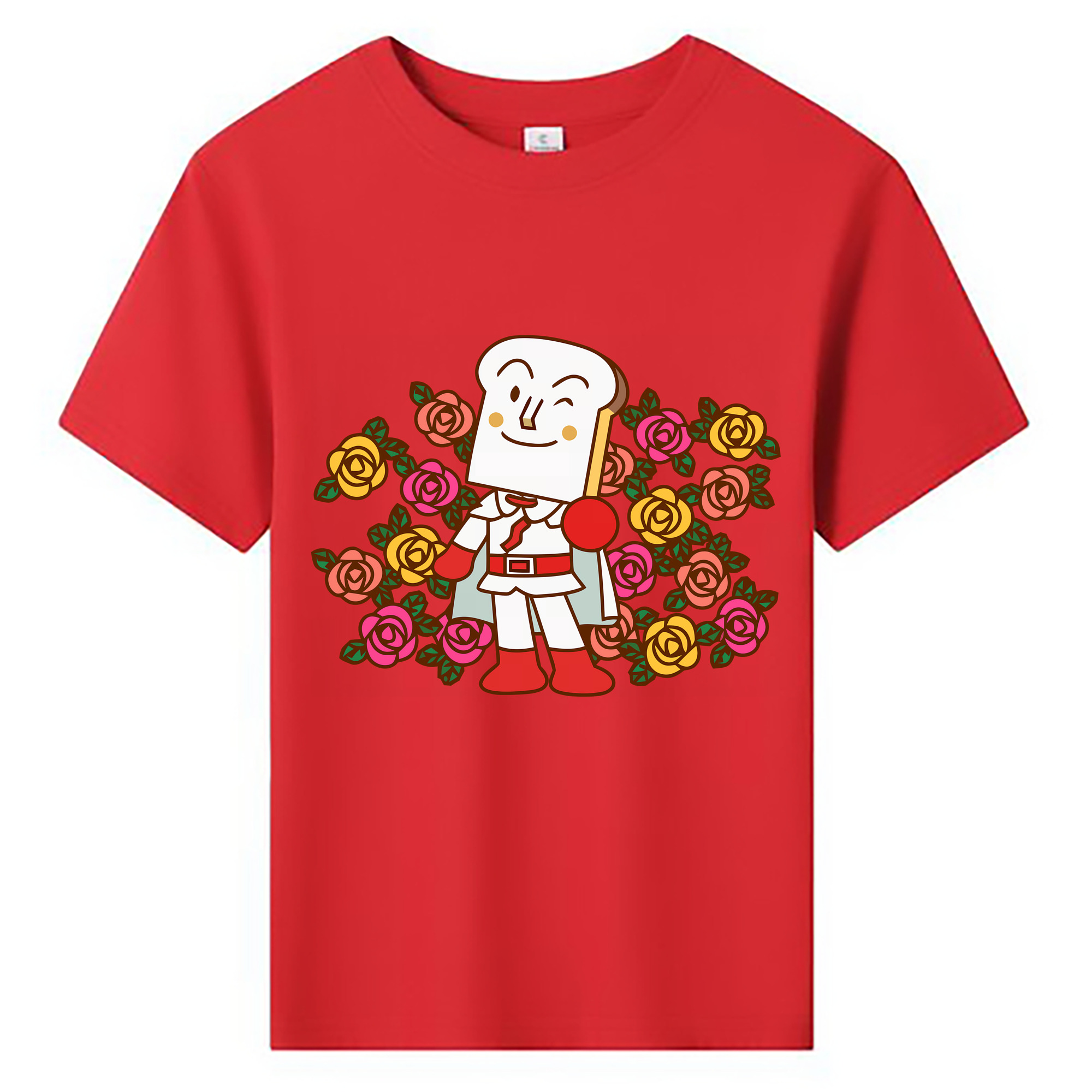 （画像用） アンパンマン Anpanman 綿100％キッズTシャツ（フロントプリント）