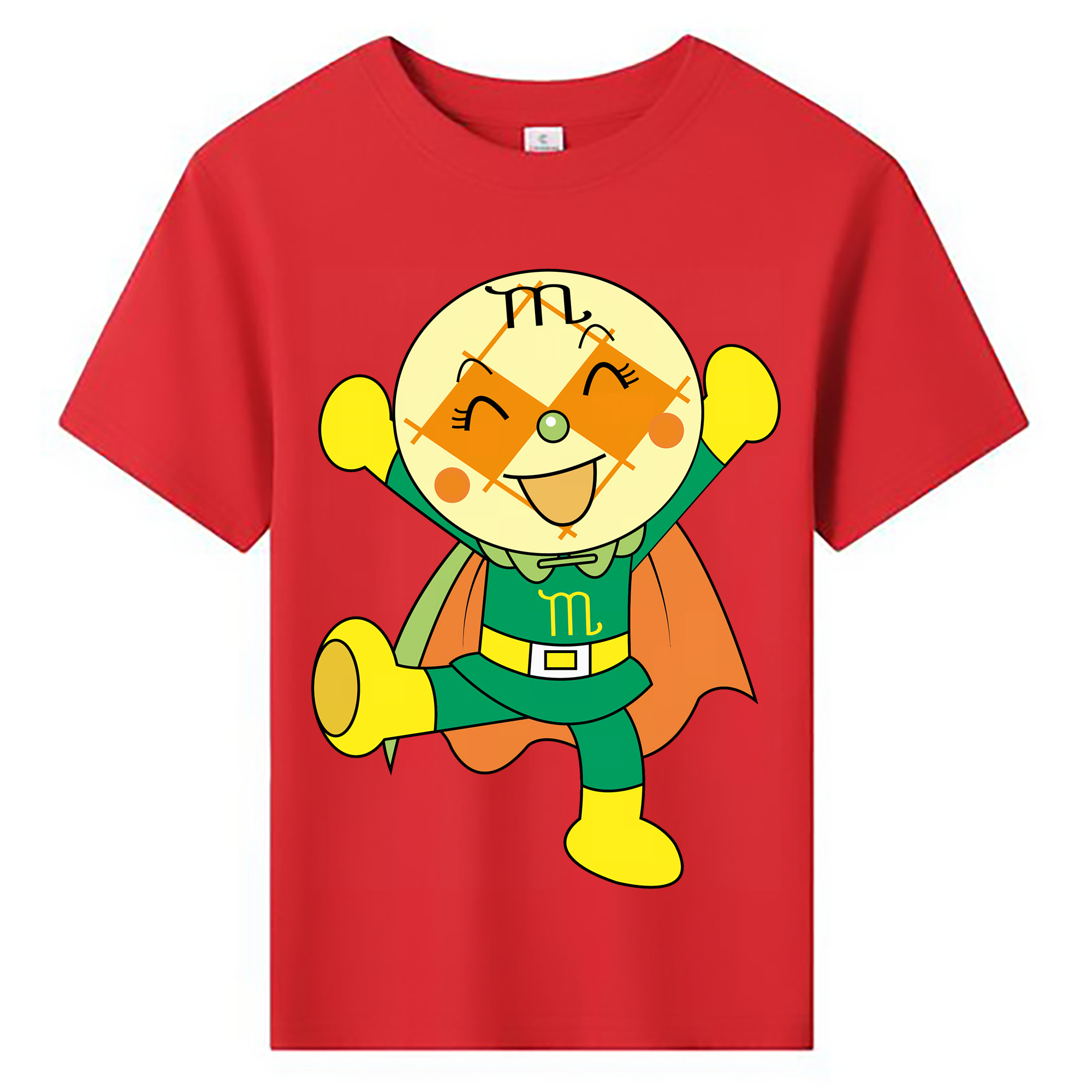 （画像用） アンパンマン Anpanman 綿100％キッズTシャツ（フロントプリント）