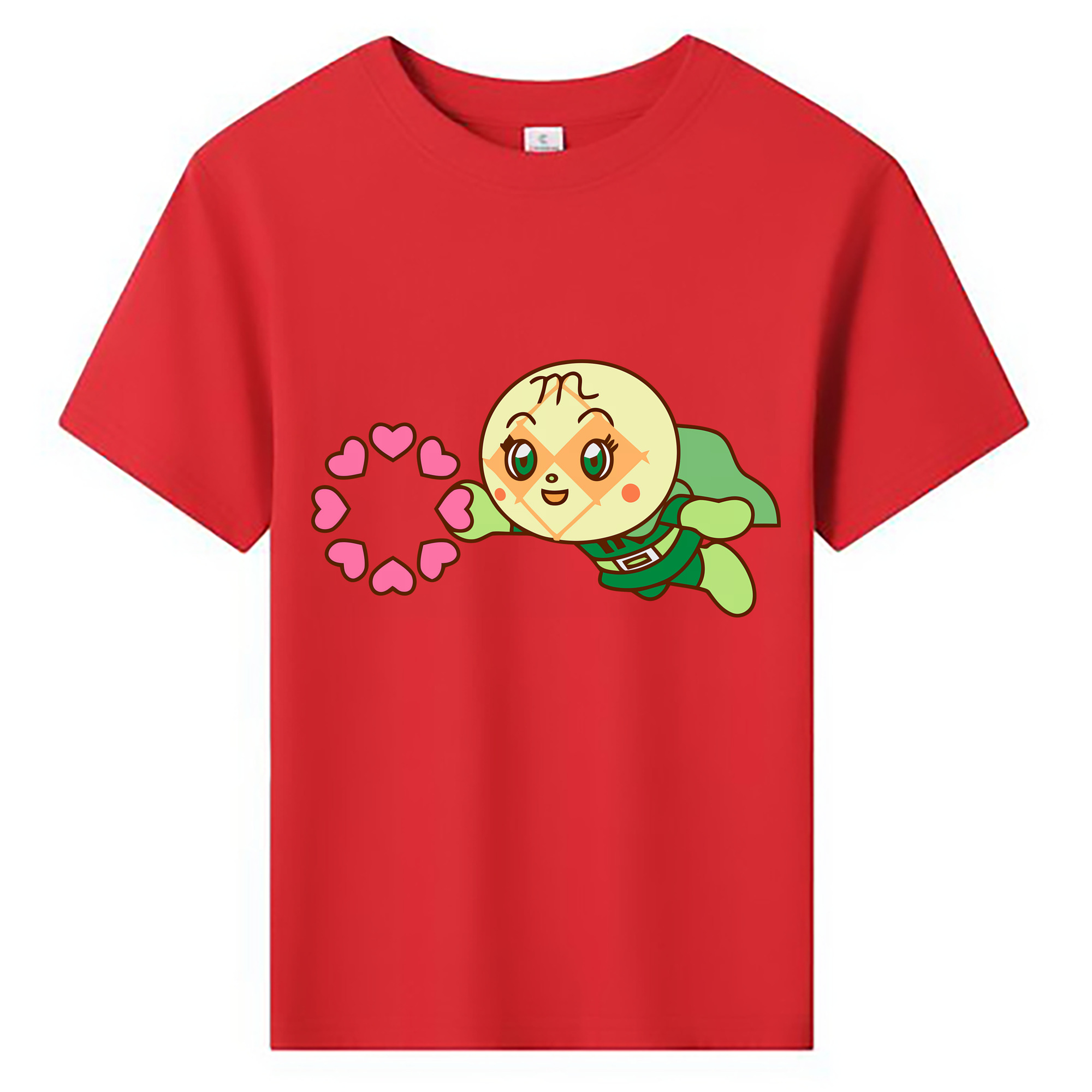 （画像用） アンパンマン Anpanman 綿100％キッズTシャツ（フロントプリント）