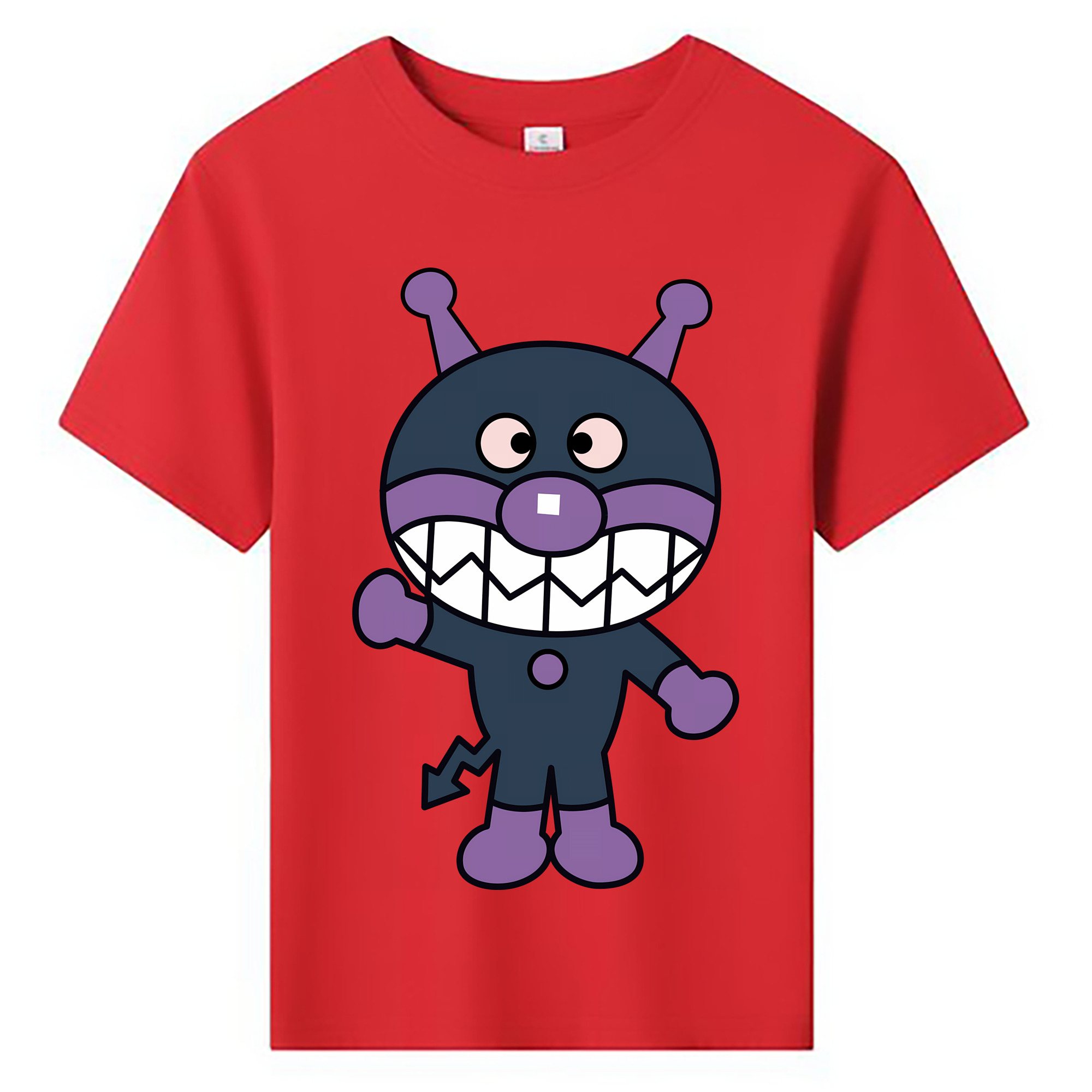 （画像用） アンパンマン Anpanman 綿100％キッズTシャツ（フロントプリント）