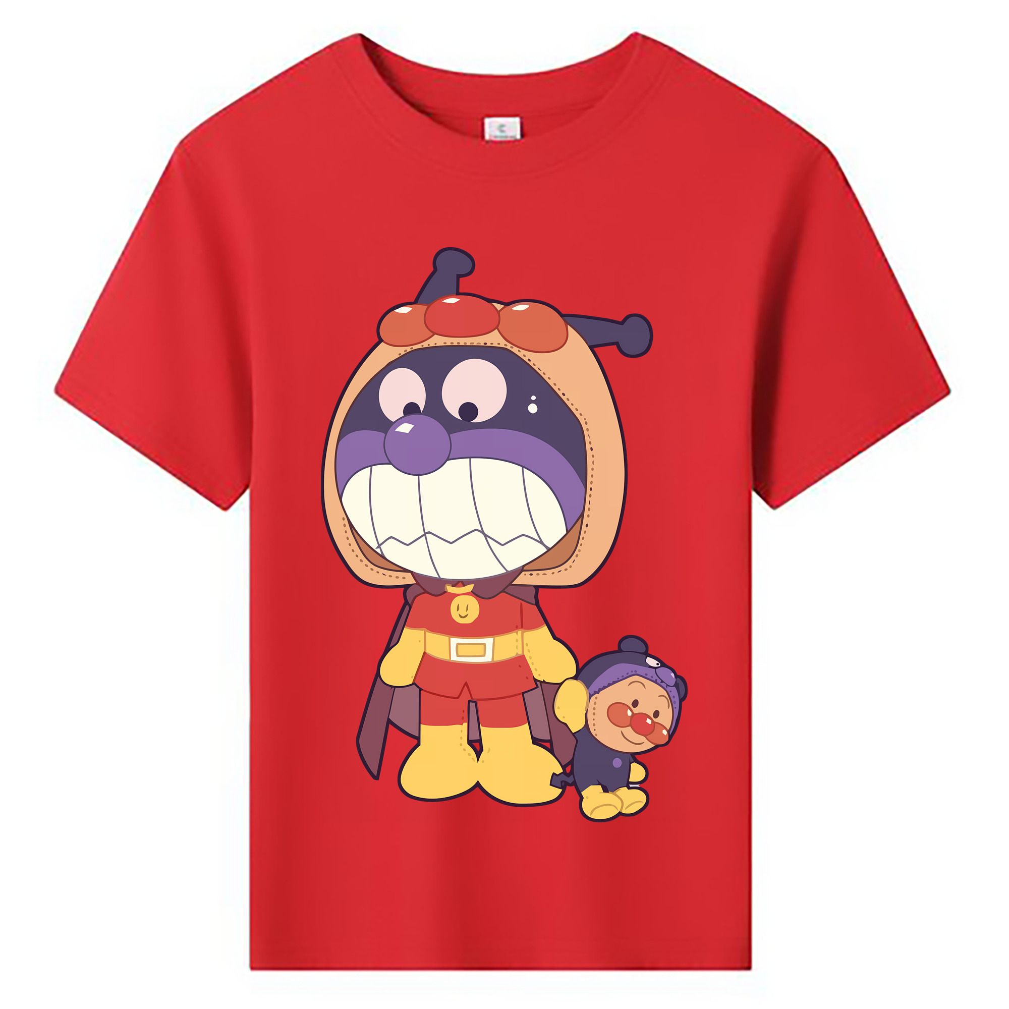 （画像用） アンパンマン Anpanman 綿100％キッズTシャツ（フロントプリント）