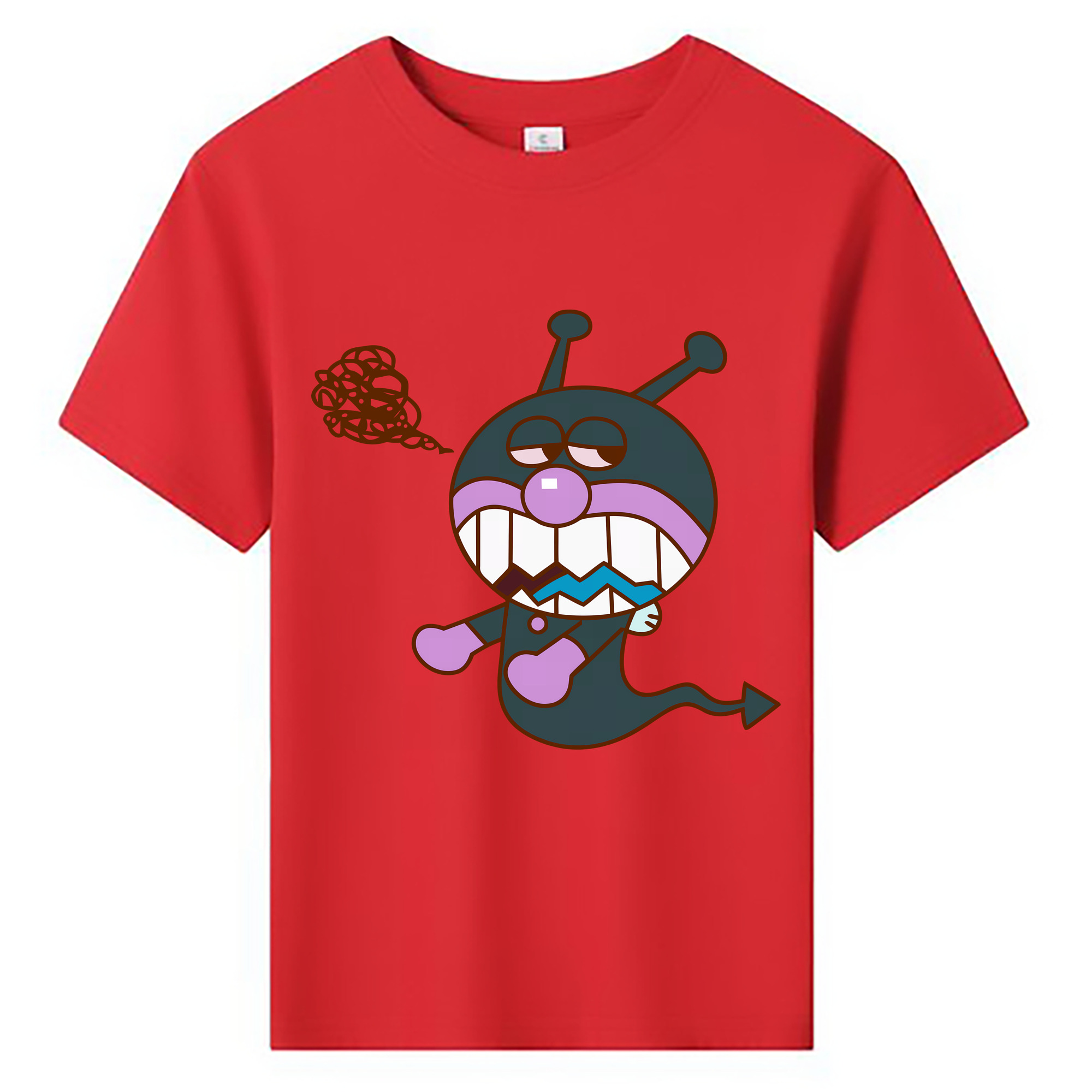 （画像用） アンパンマン Anpanman 綿100％キッズTシャツ（フロントプリント）