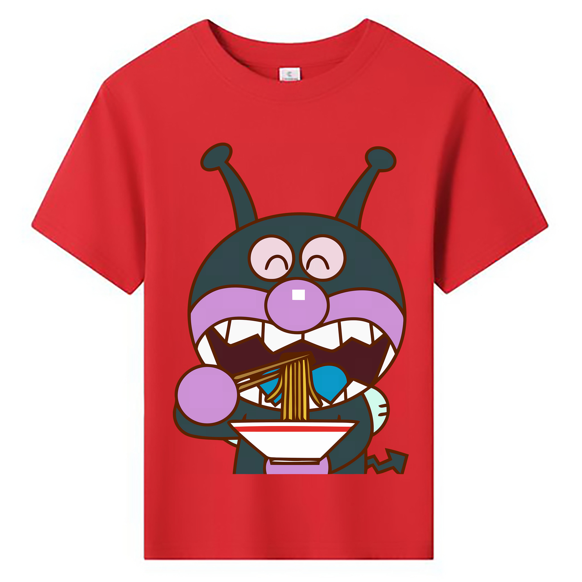 （画像用） アンパンマン Anpanman 綿100％キッズTシャツ（フロントプリント）