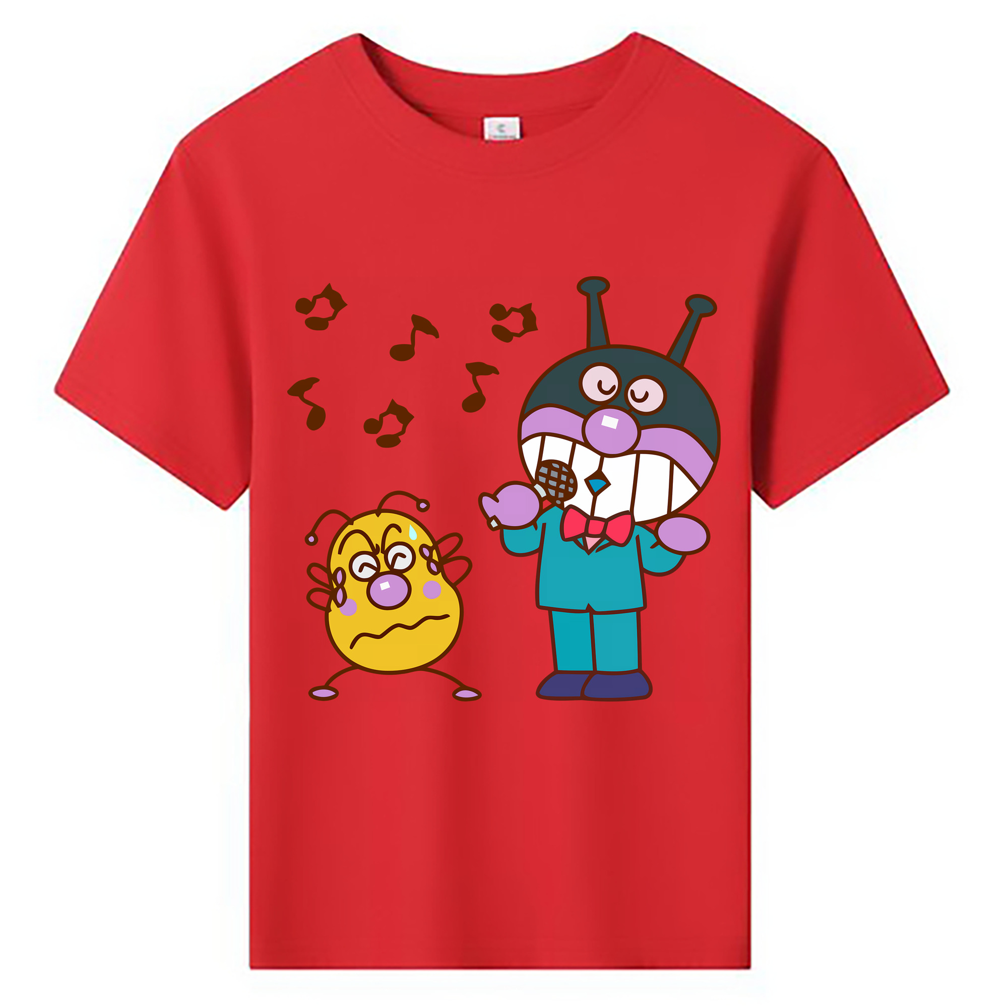 （画像用） アンパンマン Anpanman 綿100％キッズTシャツ（フロントプリント）