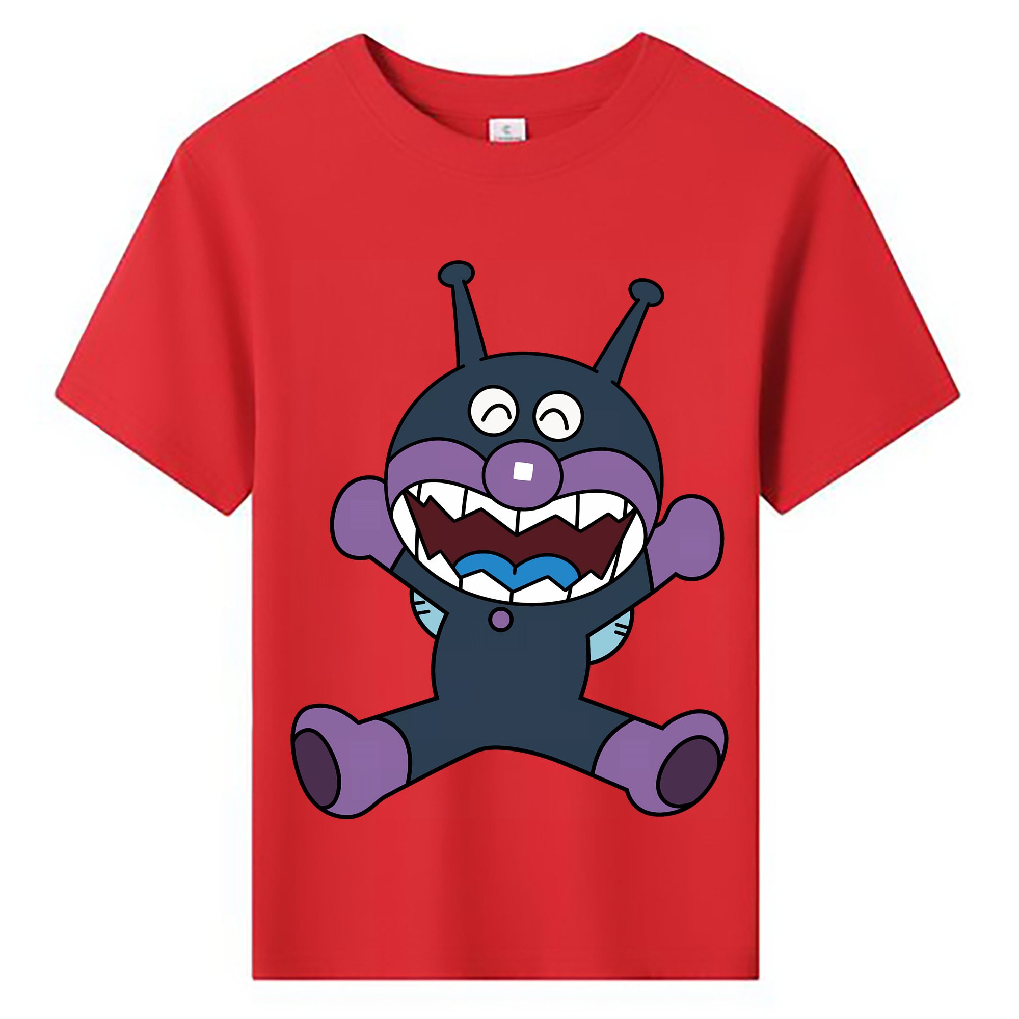 （画像用） アンパンマン Anpanman 綿100％キッズTシャツ（フロントプリント）