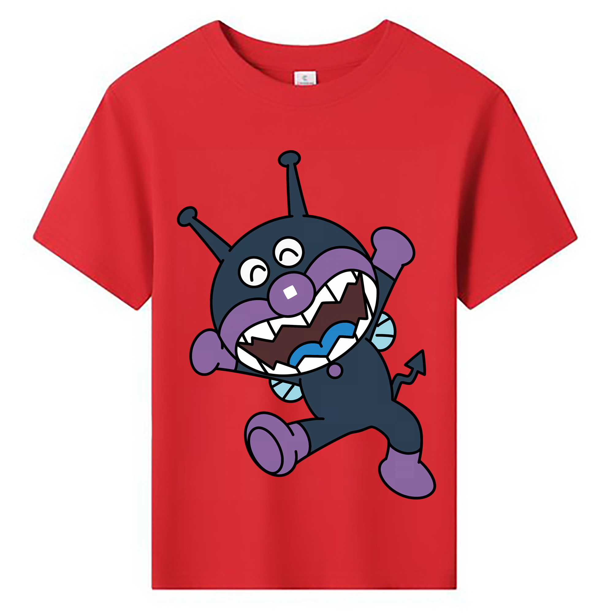 （画像用） アンパンマン Anpanman 綿100％キッズTシャツ（フロントプリント）
