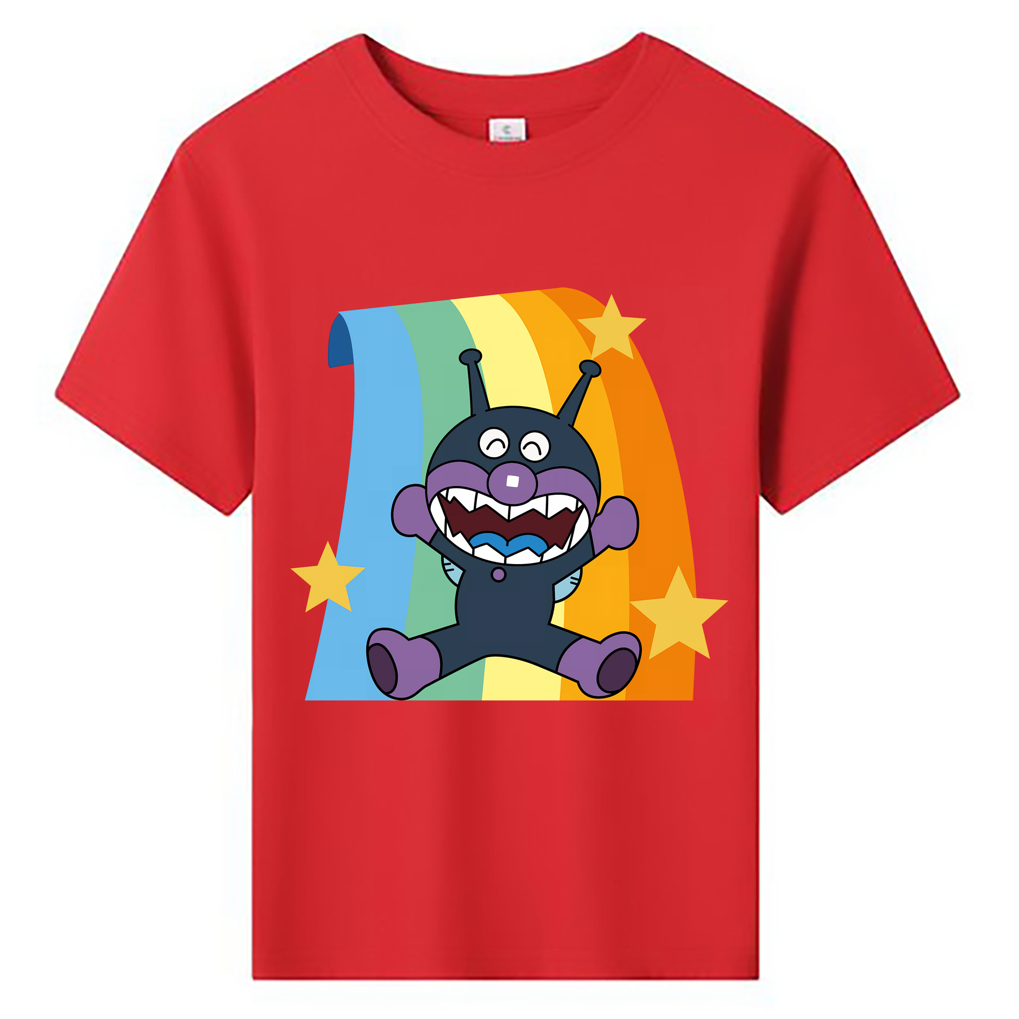 （画像用） アンパンマン Anpanman 綿100％キッズTシャツ（フロントプリント）
