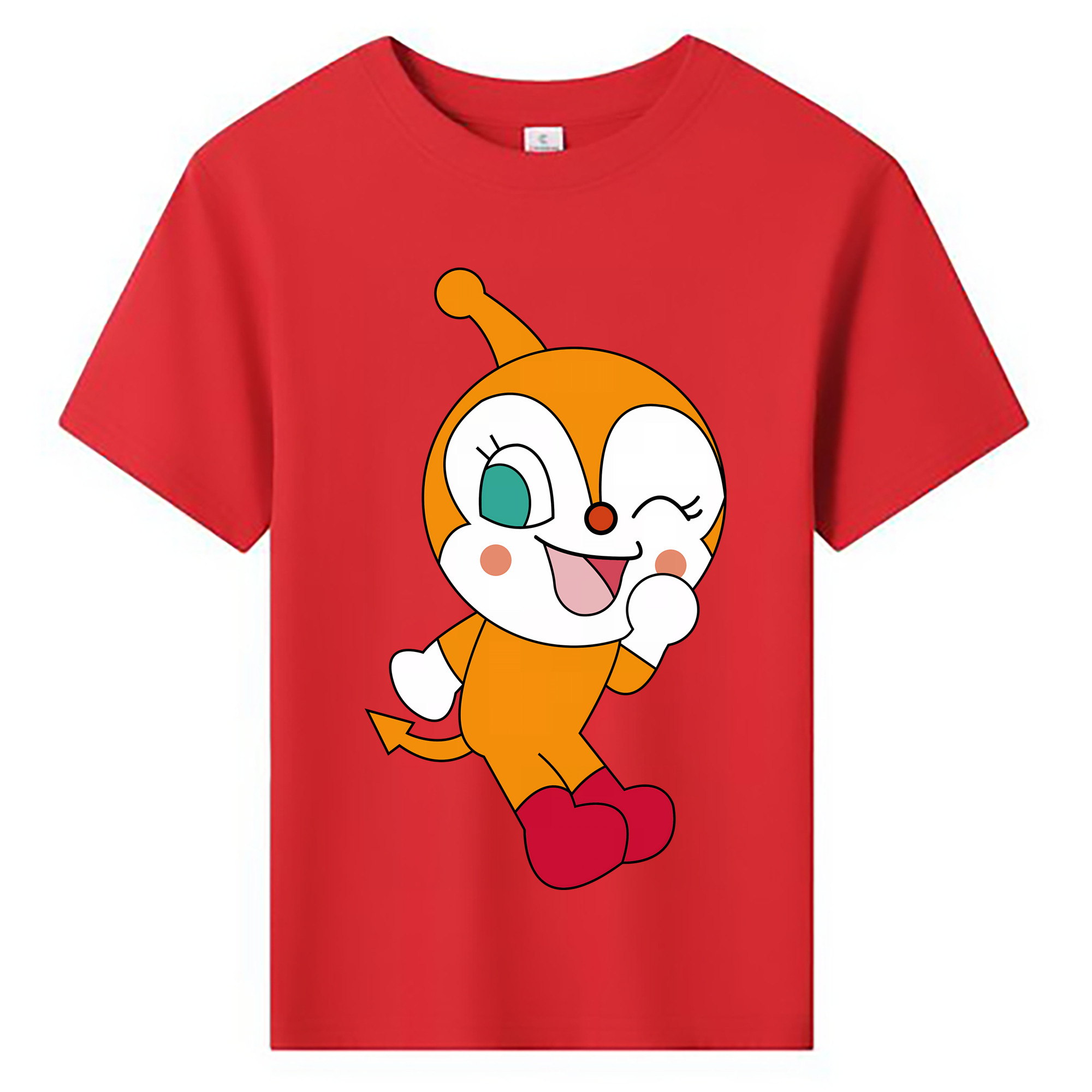 （画像用） アンパンマン Anpanman 綿100％キッズTシャツ（フロントプリント）