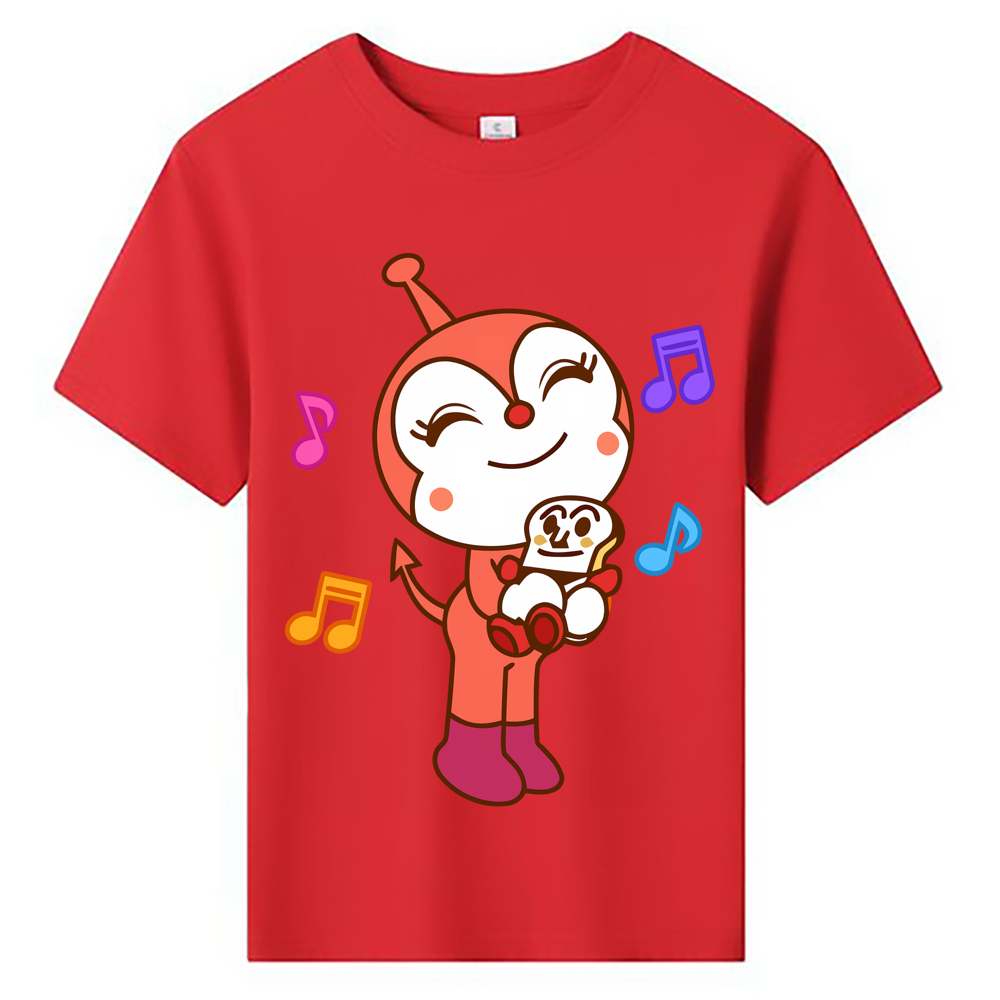 （画像用） アンパンマン Anpanman 綿100％キッズTシャツ（フロントプリント）