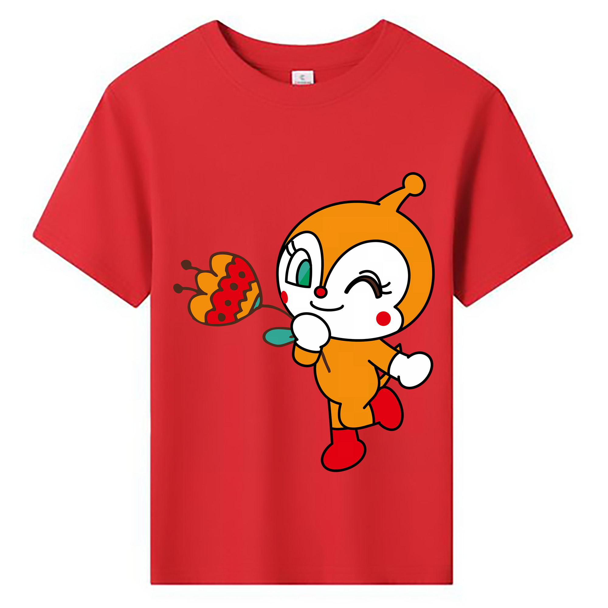 （画像用） アンパンマン Anpanman 綿100％キッズTシャツ（フロントプリント）