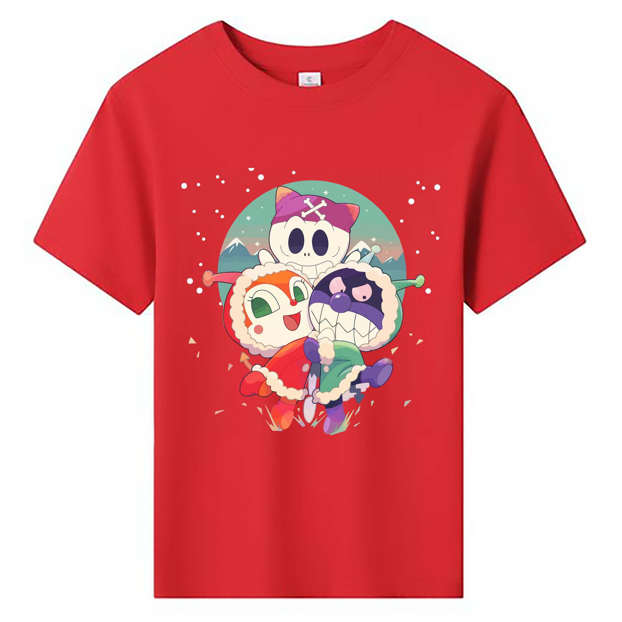 （画像用） アンパンマン Anpanman 綿100％キッズTシャツ（フロントプリント）