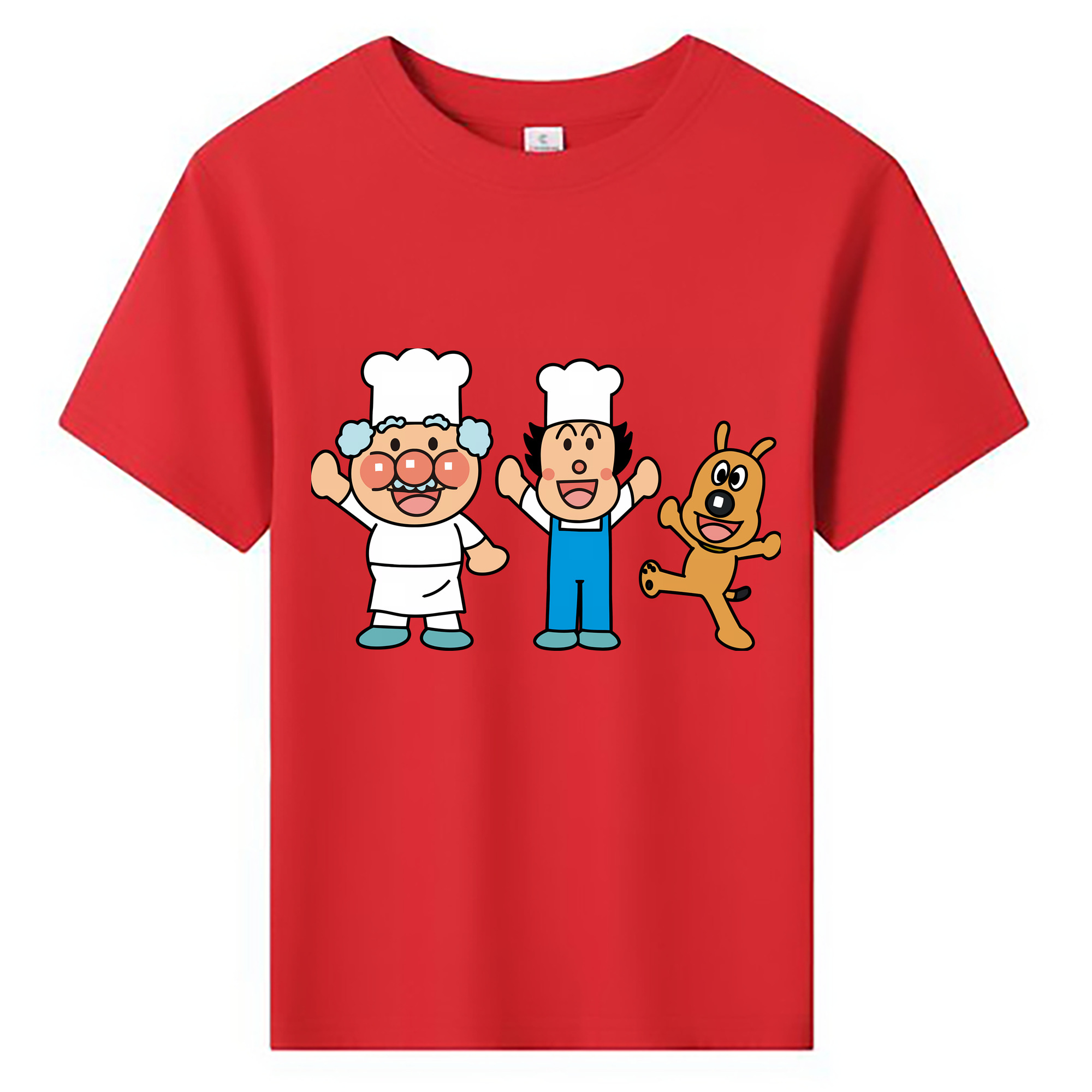（画像用） アンパンマン Anpanman 綿100％キッズTシャツ（フロントプリント）