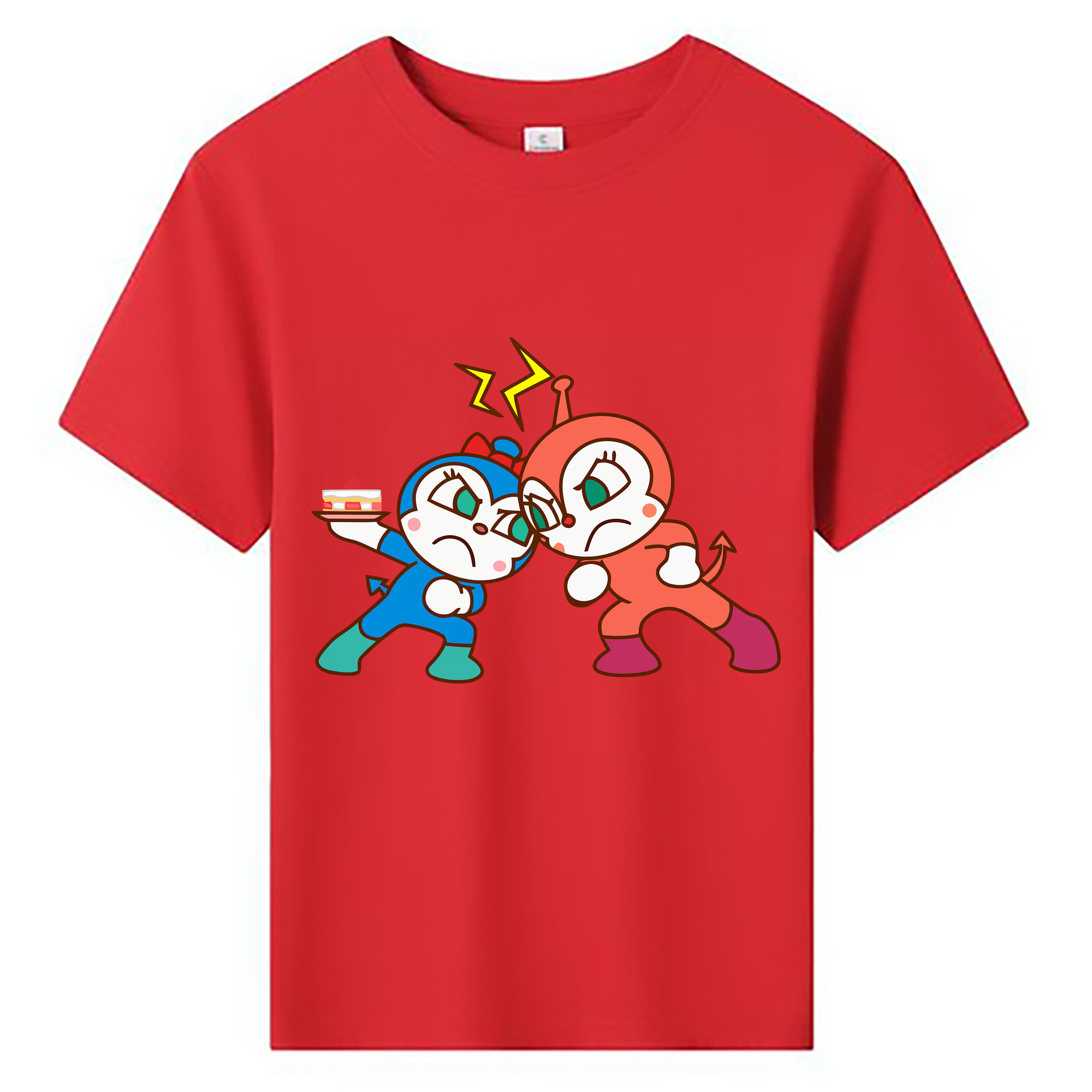 （画像用） アンパンマン Anpanman 綿100％キッズTシャツ（フロントプリント）
