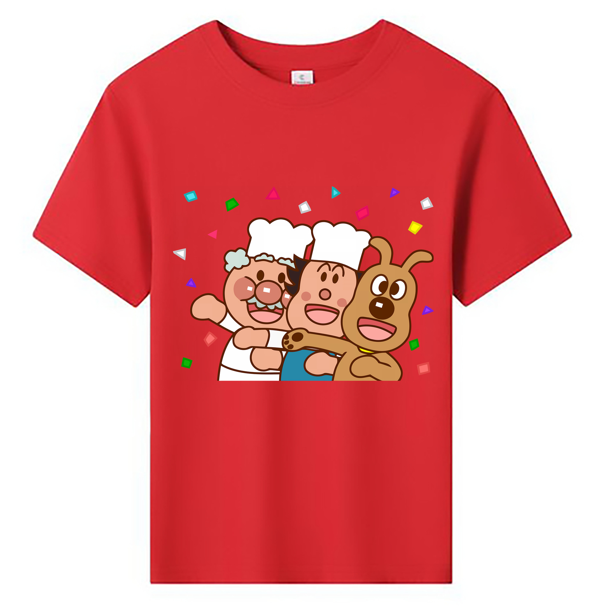 （画像用） アンパンマン Anpanman 綿100％キッズTシャツ（フロントプリント）