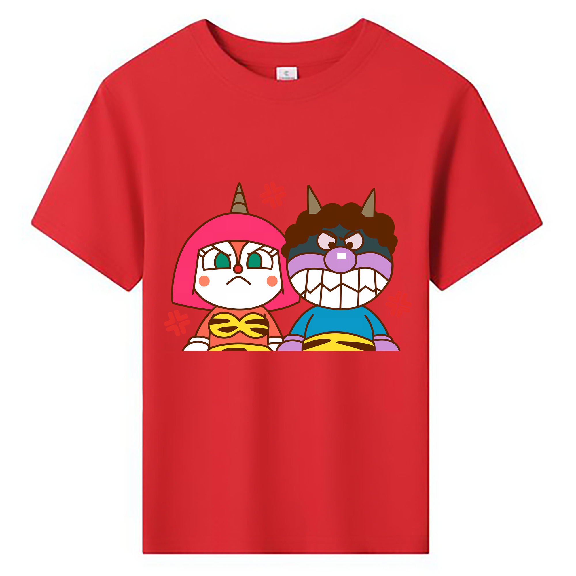 （画像用） アンパンマン Anpanman 綿100％キッズTシャツ（フロントプリント）