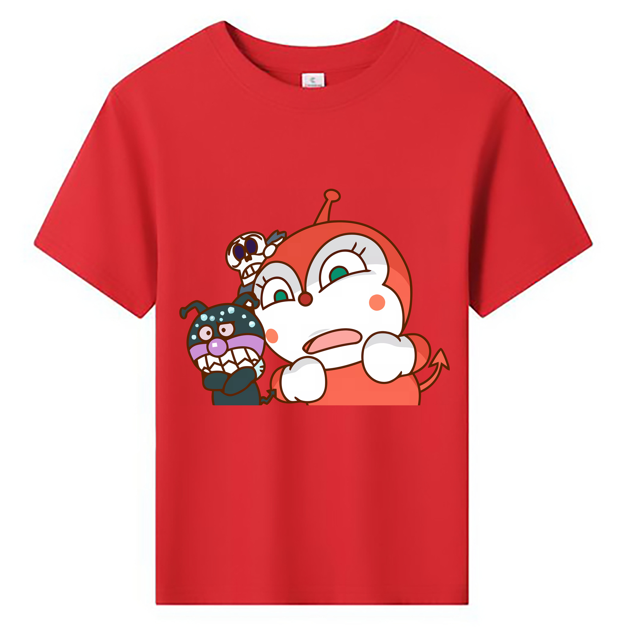 （画像用） アンパンマン Anpanman 綿100％キッズTシャツ（フロントプリント）