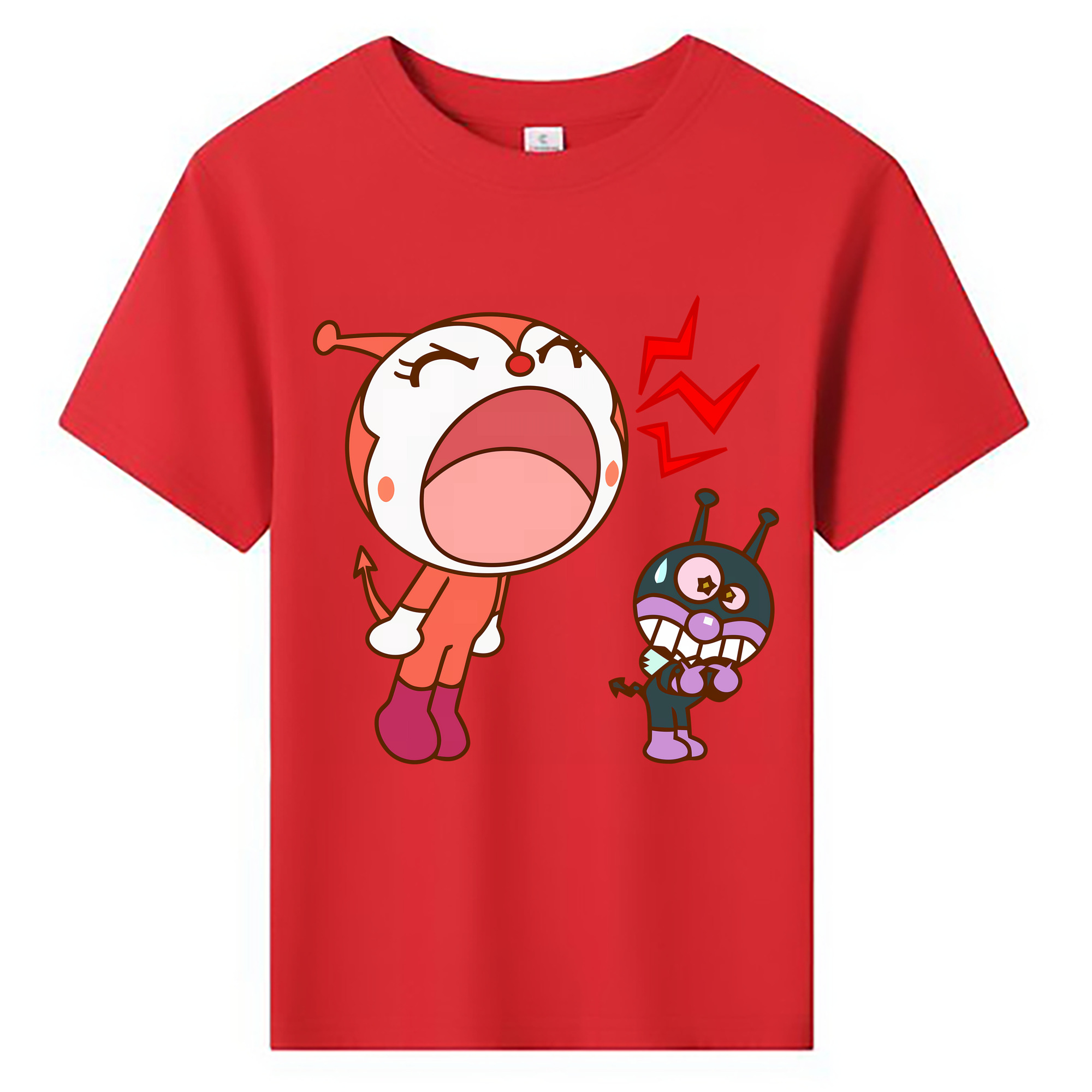 （画像用） アンパンマン Anpanman 綿100％キッズTシャツ（フロントプリント）