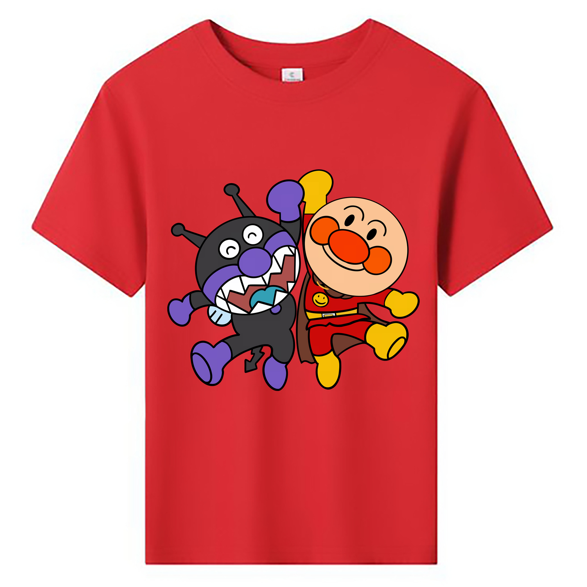 （画像用） アンパンマン Anpanman 綿100％キッズTシャツ（フロントプリント）