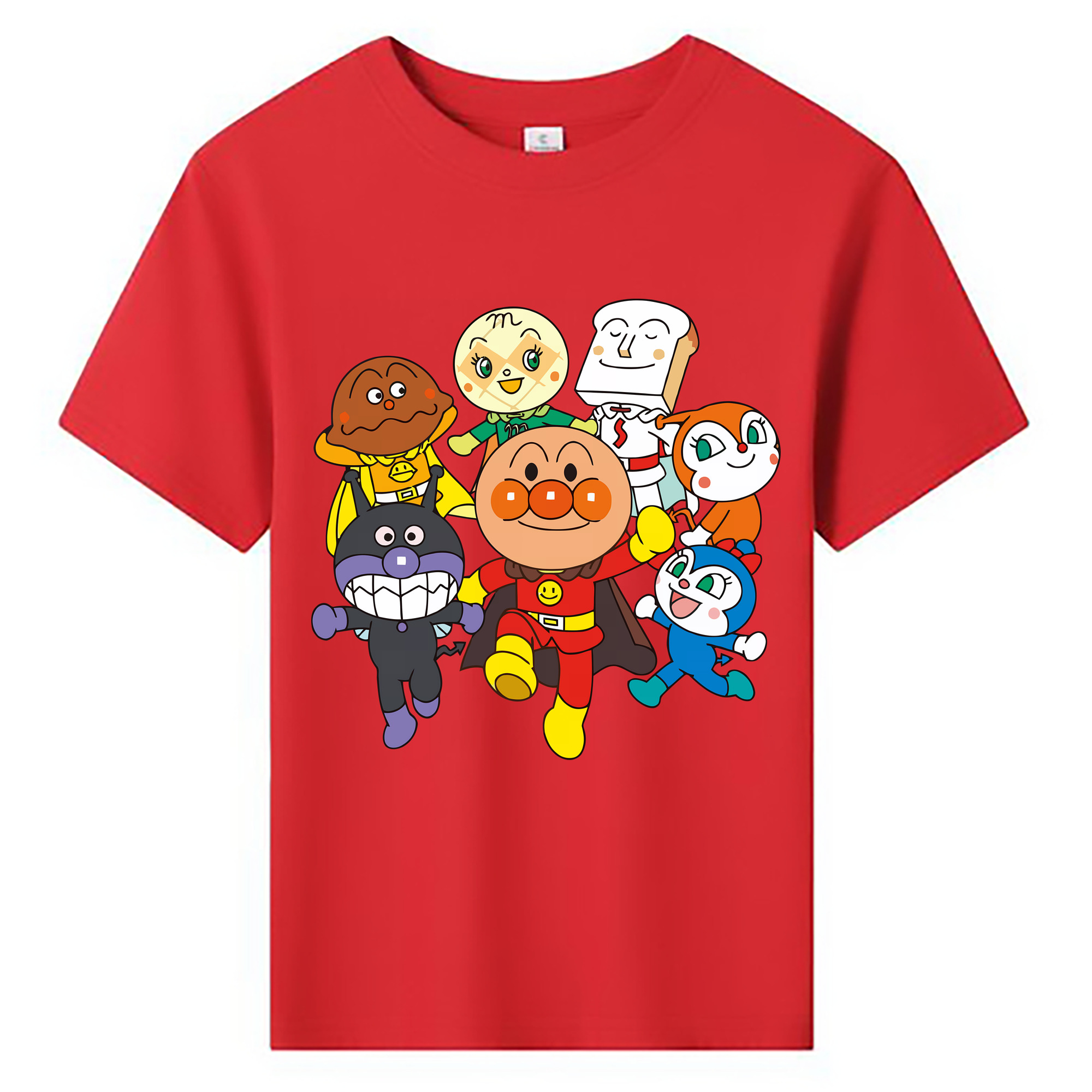 （画像用） アンパンマン Anpanman 綿100％キッズTシャツ（フロントプリント）