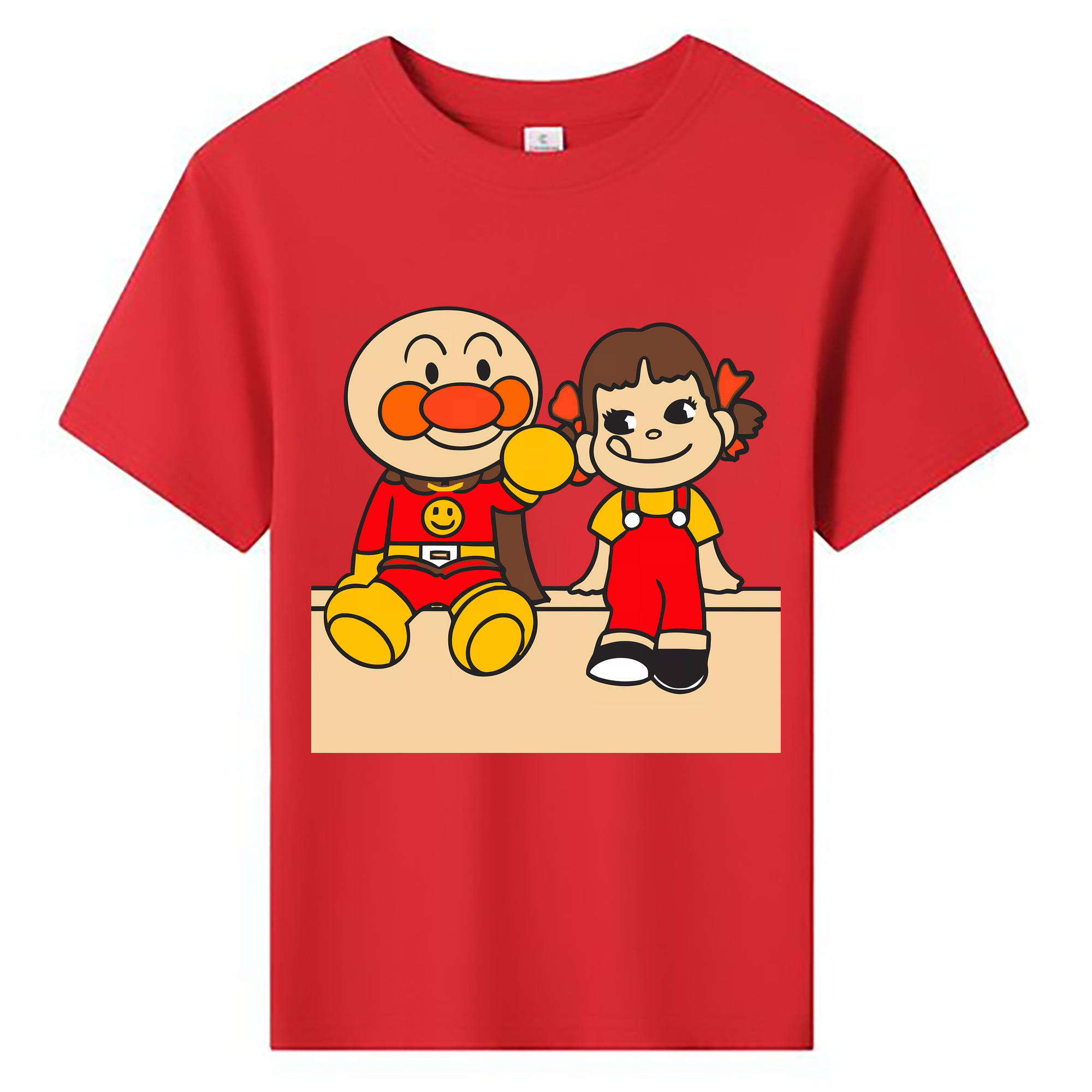 （画像用） アンパンマン Anpanman 綿100％キッズTシャツ（フロントプリント）