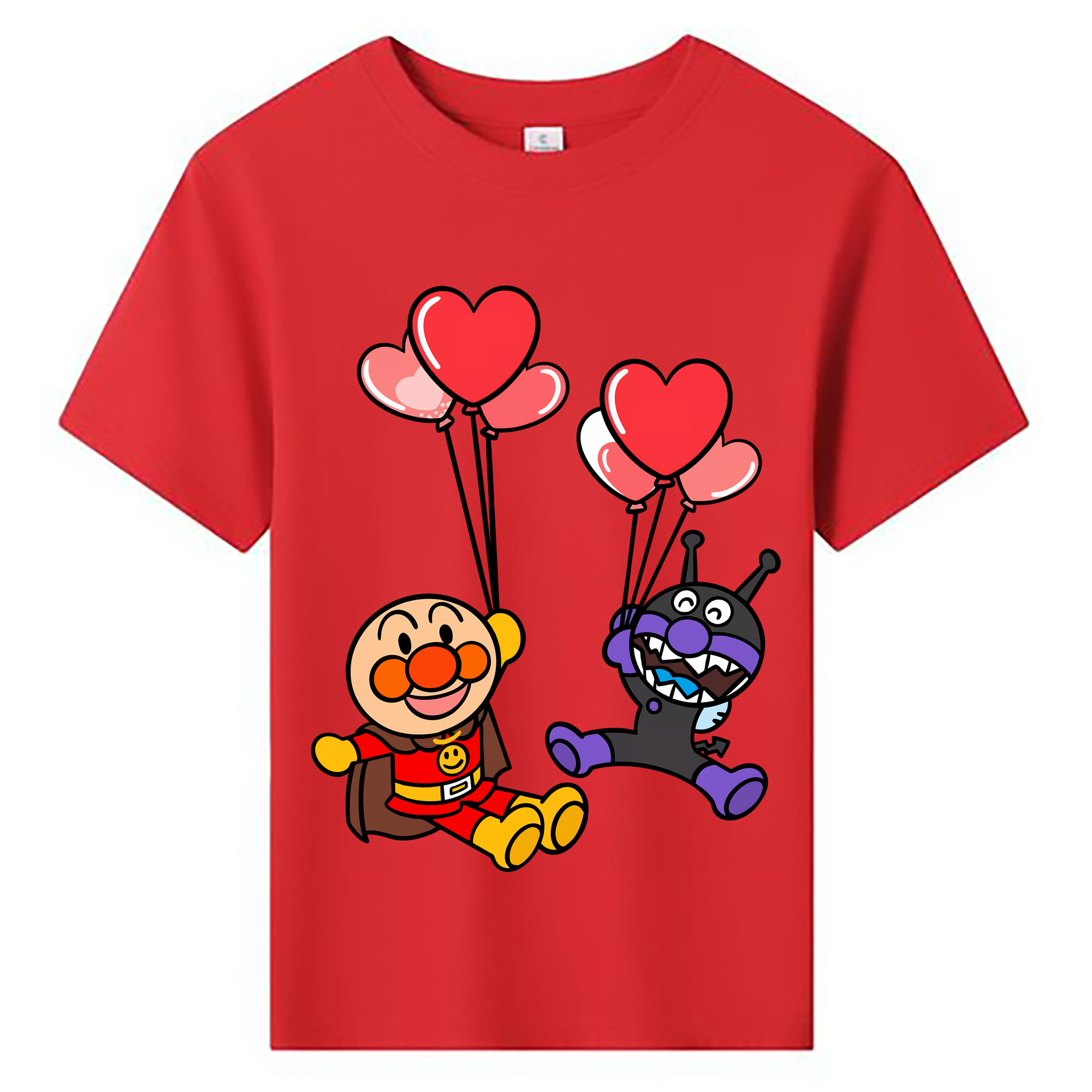 （画像用） アンパンマン Anpanman 綿100％キッズTシャツ（フロントプリント）