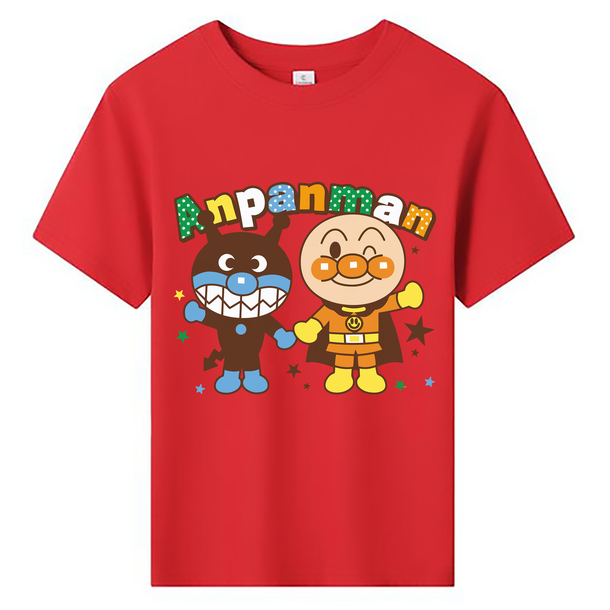 （画像用） アンパンマン Anpanman 綿100％キッズTシャツ（フロントプリント）