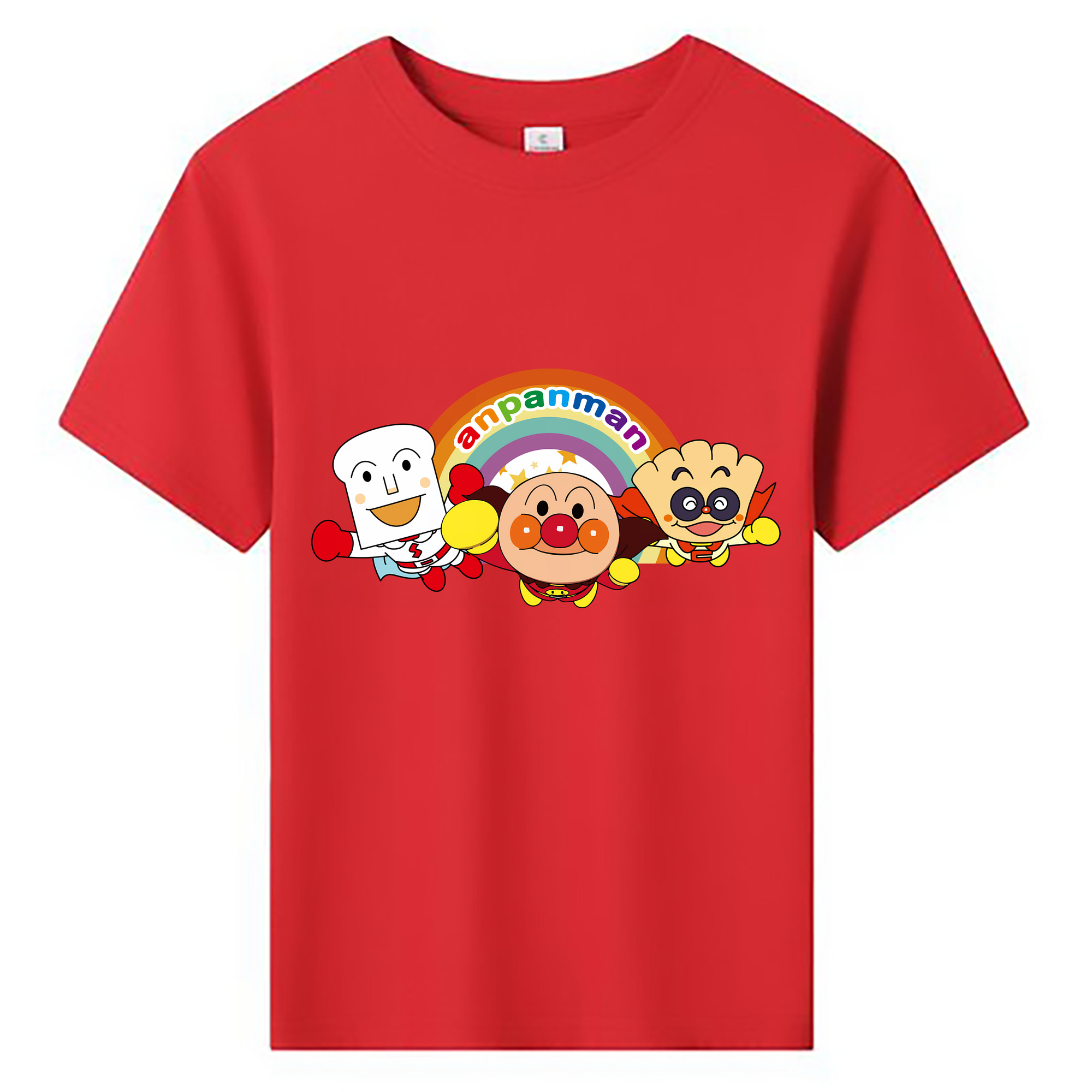 （画像用） アンパンマン Anpanman 綿100％キッズTシャツ（フロントプリント）