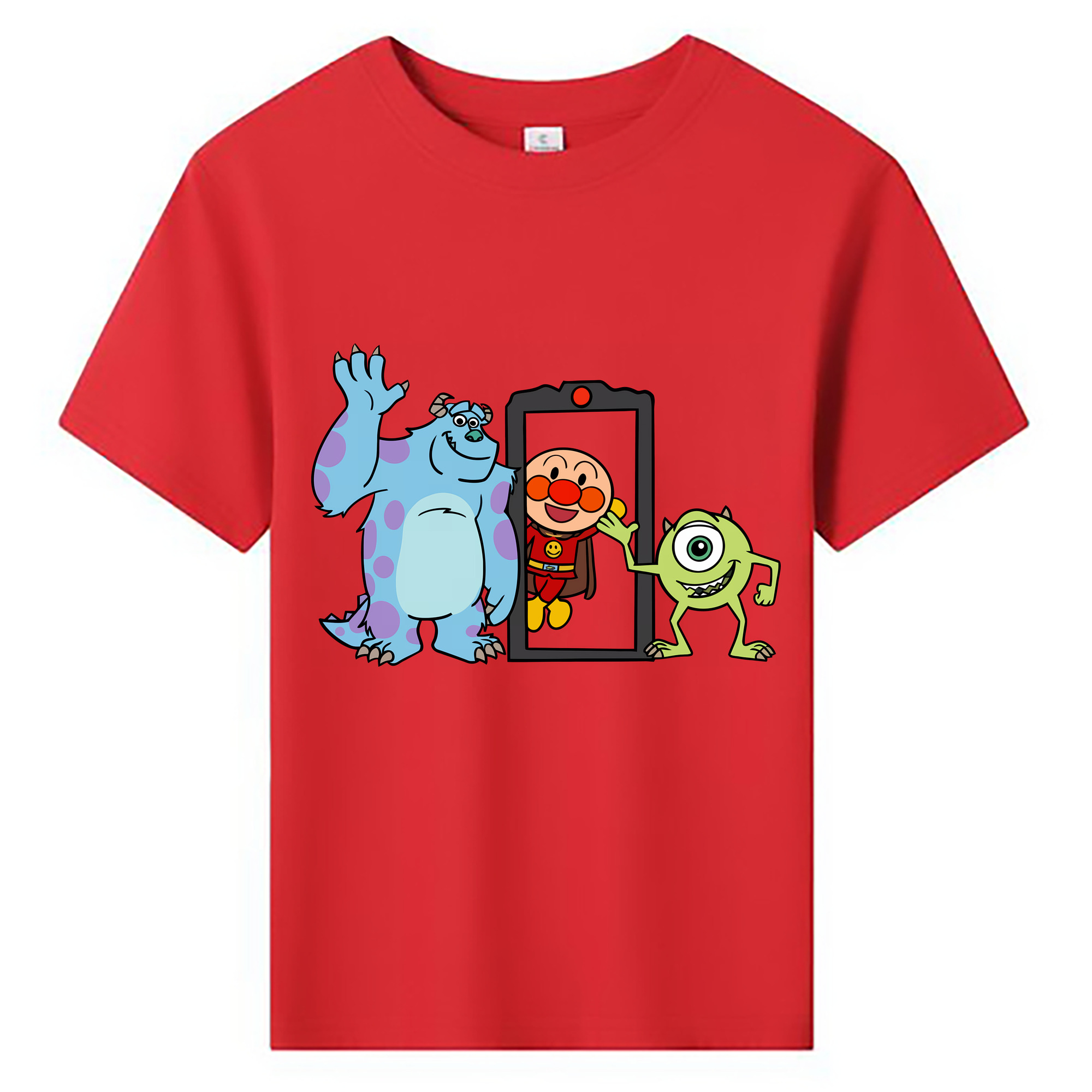 （画像用） アンパンマン Anpanman 綿100％キッズTシャツ（フロントプリント）